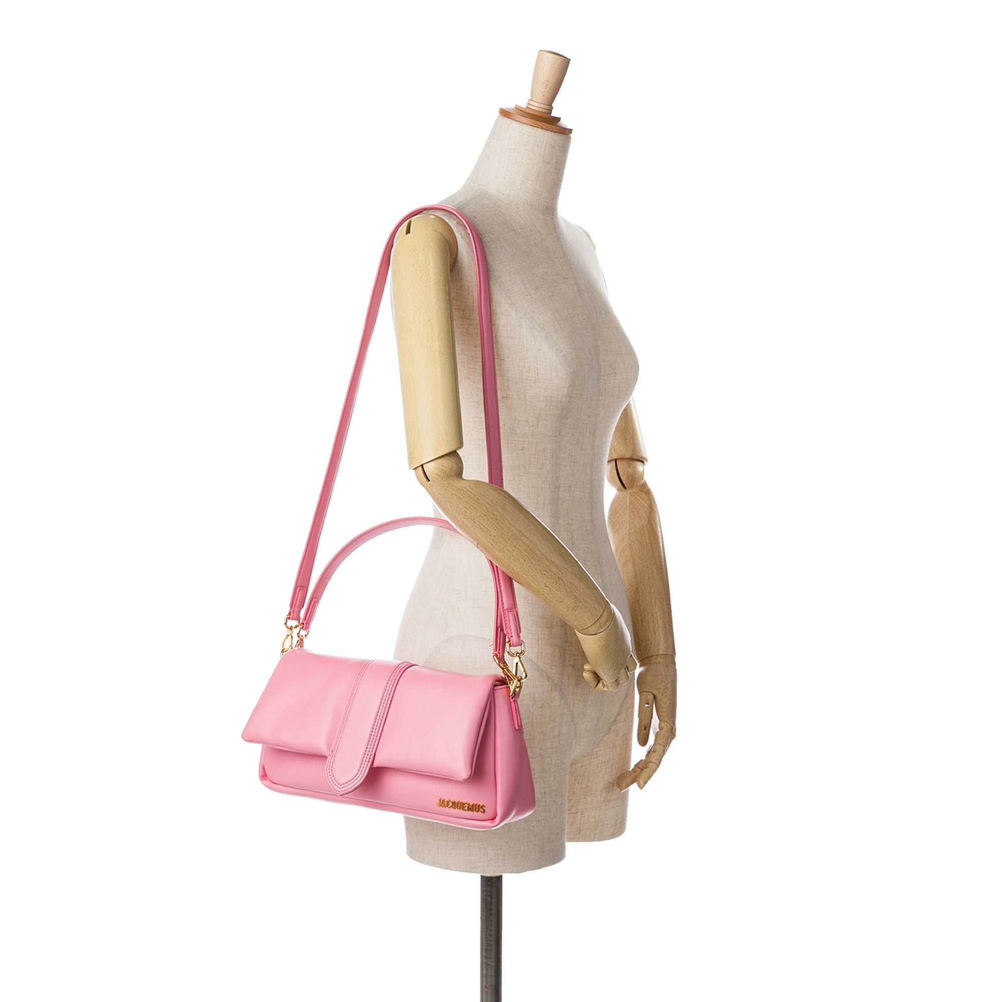 Jacquemus Jacquemus Lambskin Le Bambimou Satchel Pink Size ONE SIZE - 9 Thumbnail