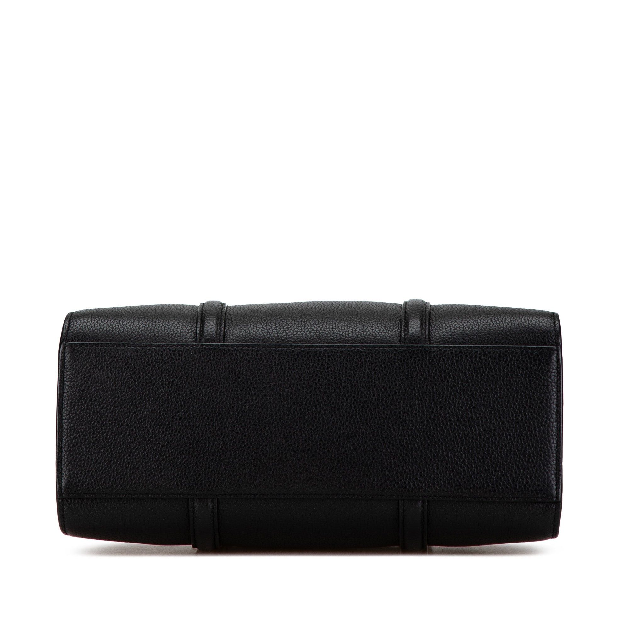 Saint Laurent Paris Saint Laurent Leather Lock Baby Duffle Bag Black Size ONE SIZE - 3 Thumbnail