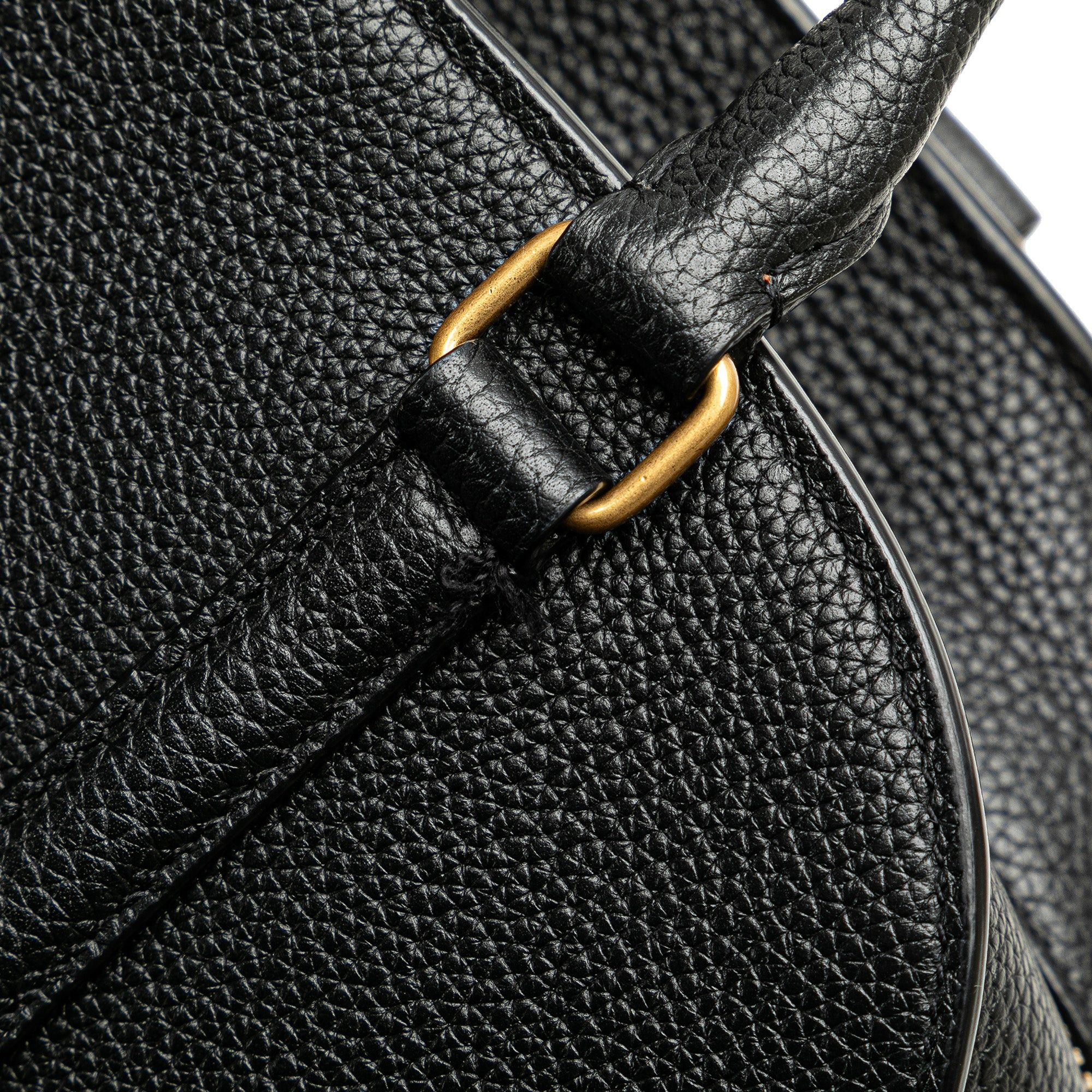 Saint Laurent Paris Saint Laurent Leather Lock Baby Duffle Bag Black Size ONE SIZE - 7 Thumbnail