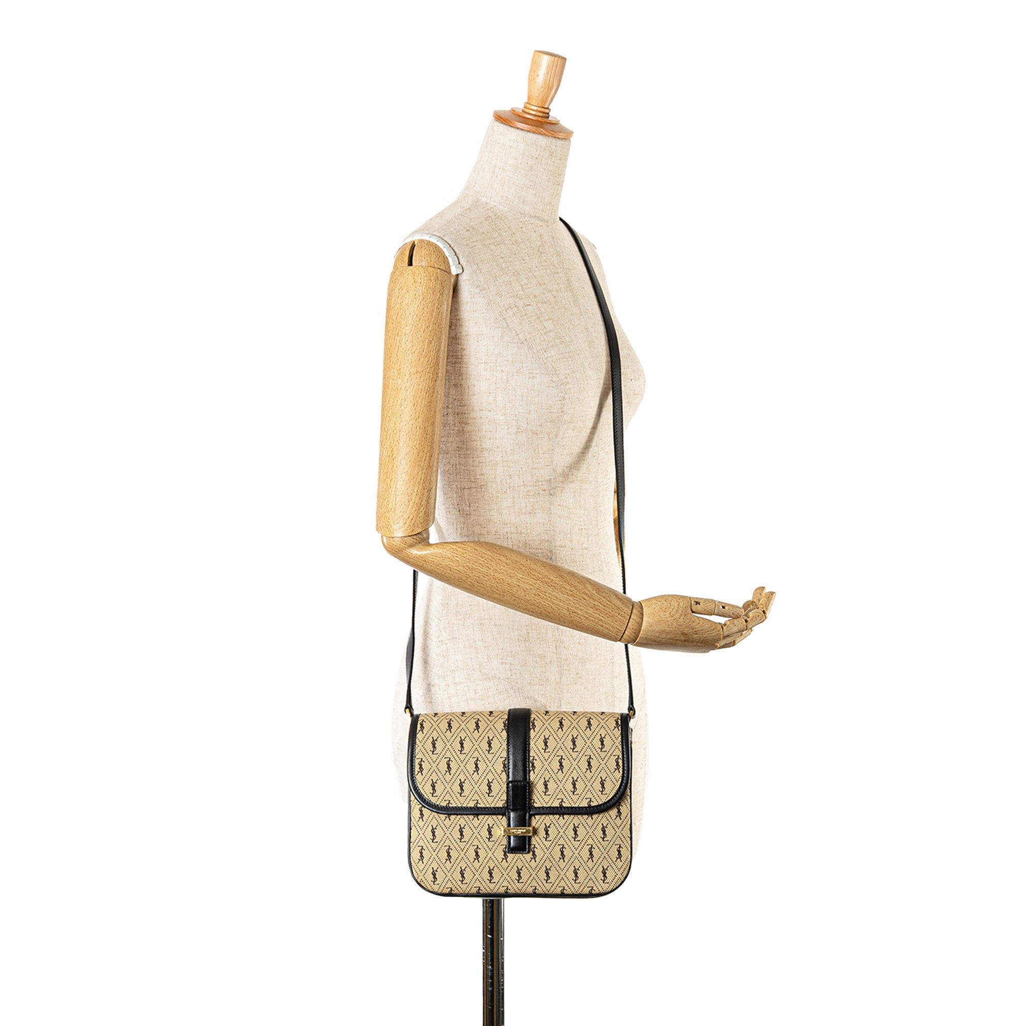 Saint Laurent Paris Saint Laurent Small Canvas Le Monogram Crossbody Brown Size ONE SIZE - 10 Thumbnail