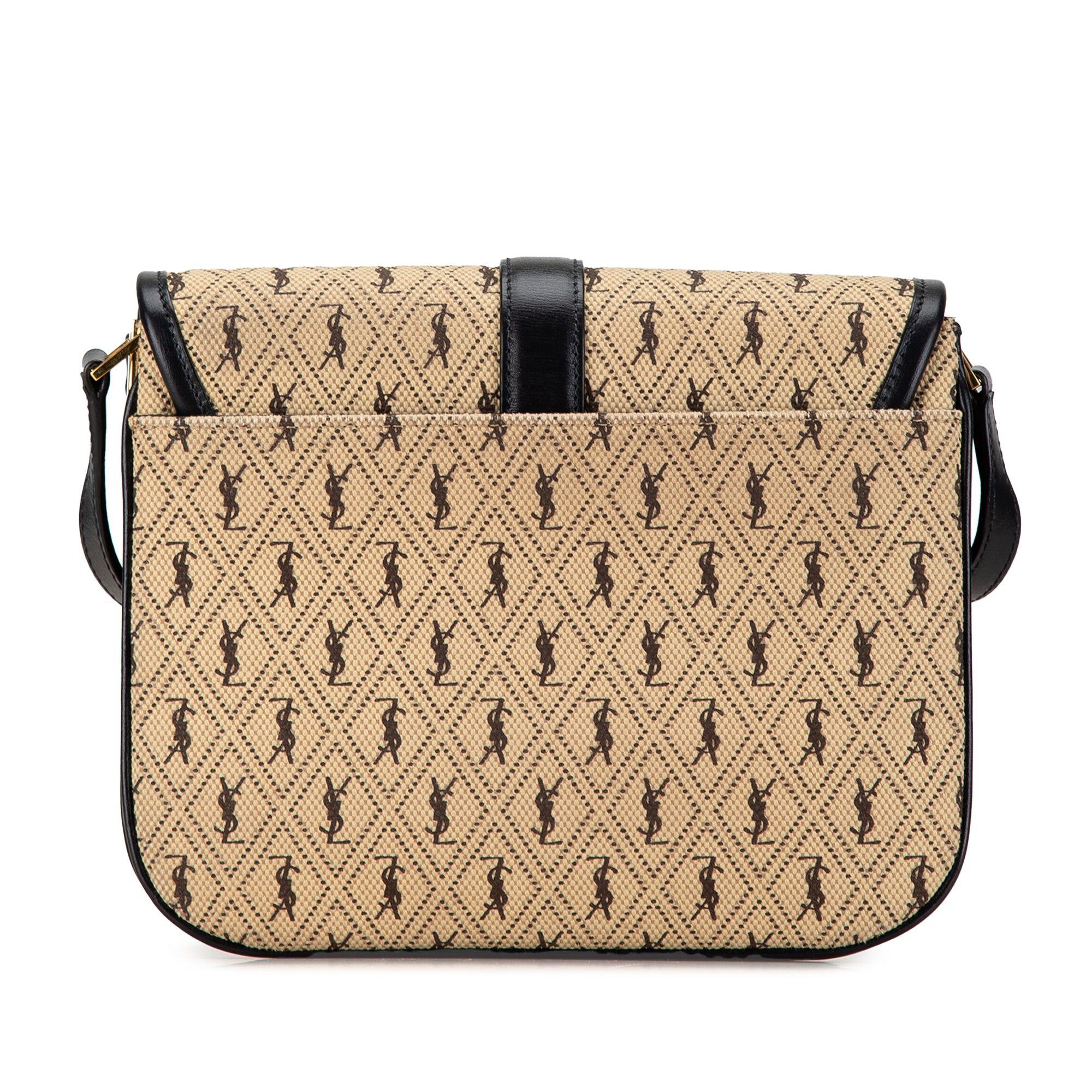 Saint Laurent Paris Saint Laurent Small Canvas Le Monogram Crossbody Brown Size ONE SIZE - 3 Thumbnail
