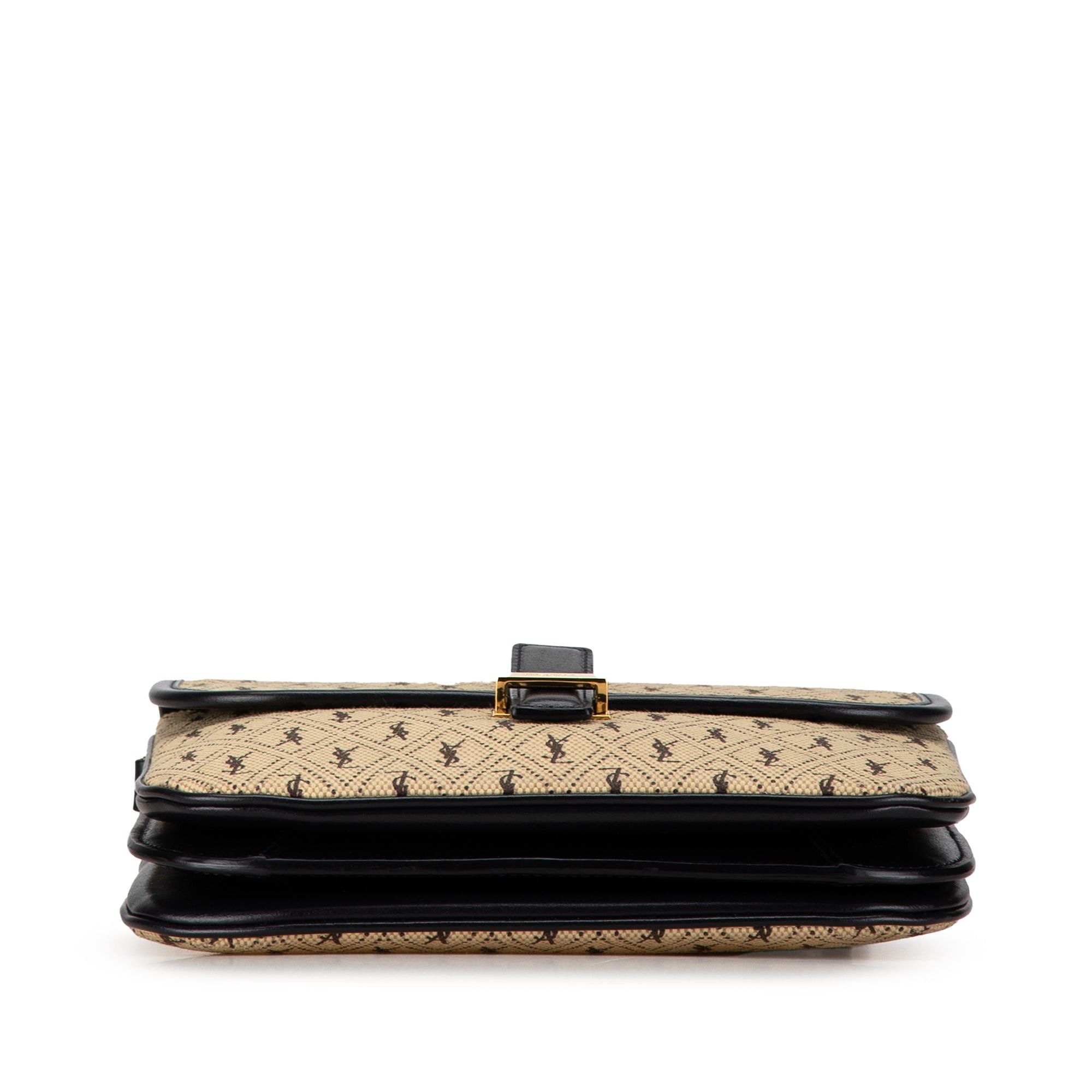 Saint Laurent Paris Saint Laurent Small Canvas Le Monogram Crossbody Brown Size ONE SIZE - 4 Thumbnail