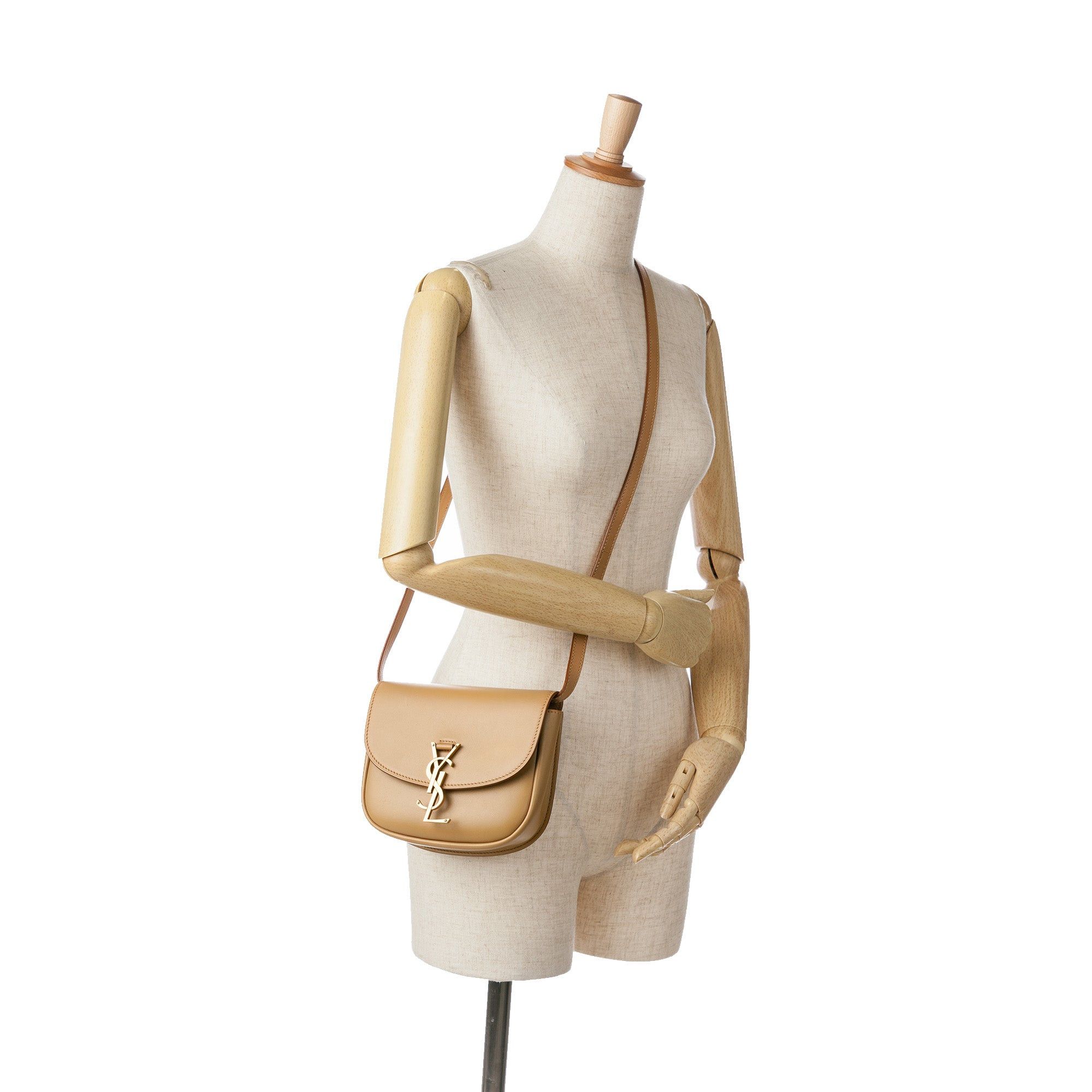 Saint Laurent Paris Saint Laurent Small Leather Kaia Crossbody Brown Size ONE SIZE - 8 Thumbnail