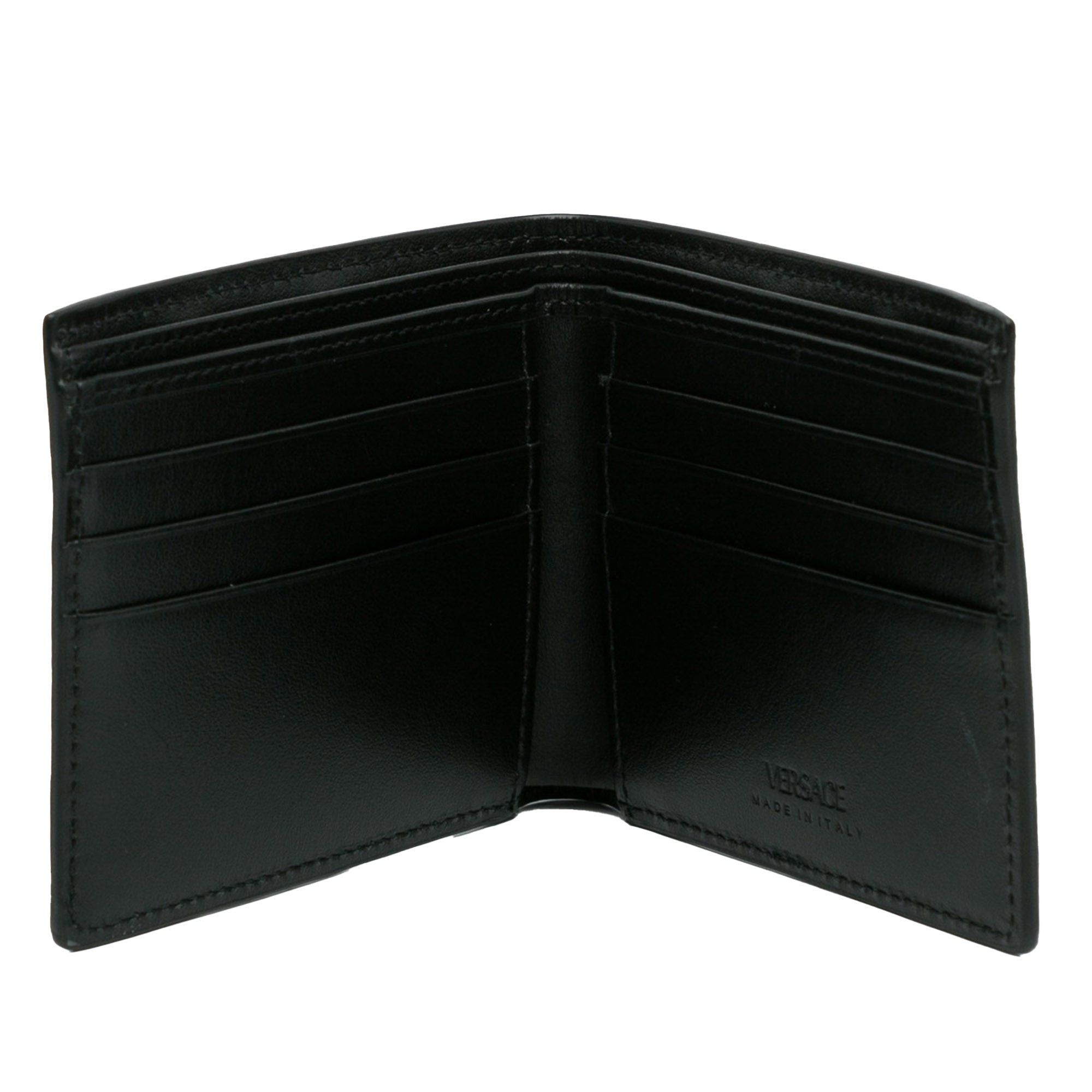 Versace Versace La Greca Small Wallet Black Size ONE SIZE - 6 Thumbnail