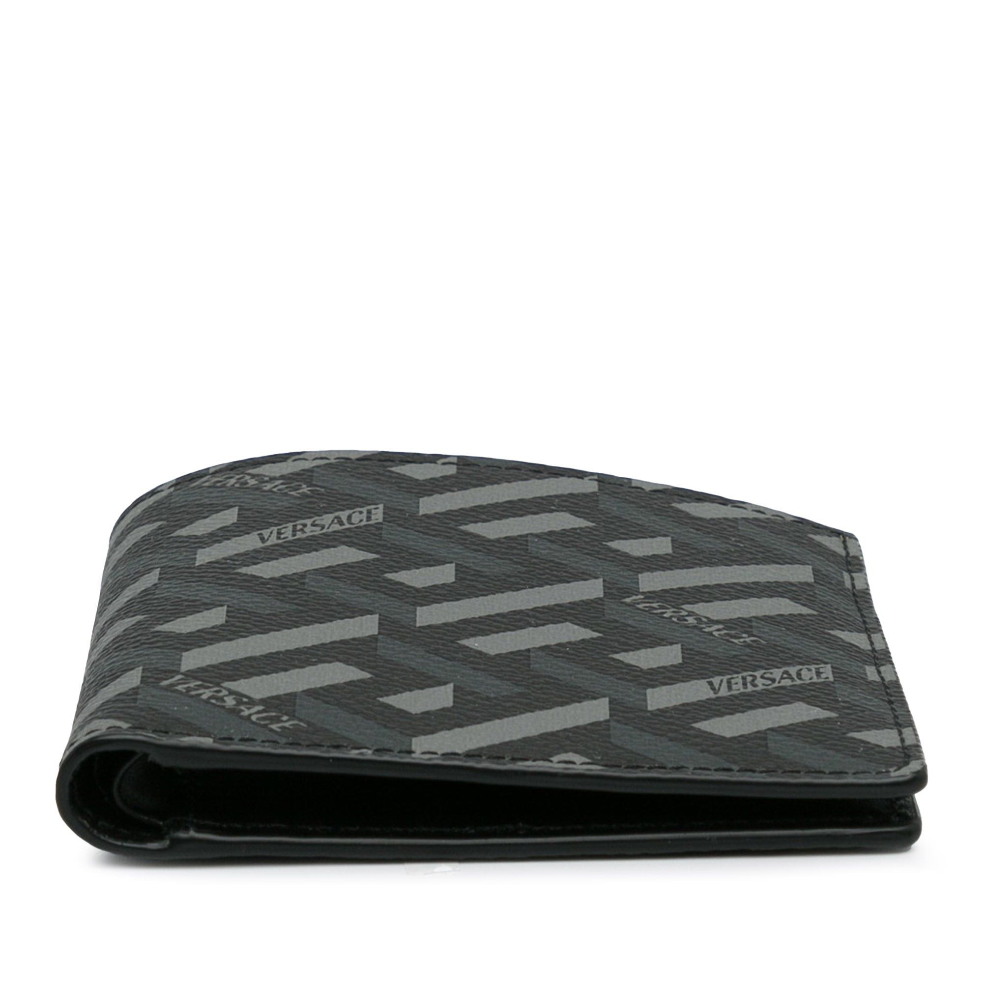 Versace Versace La Greca Small Wallet Black Size ONE SIZE - 5 Thumbnail