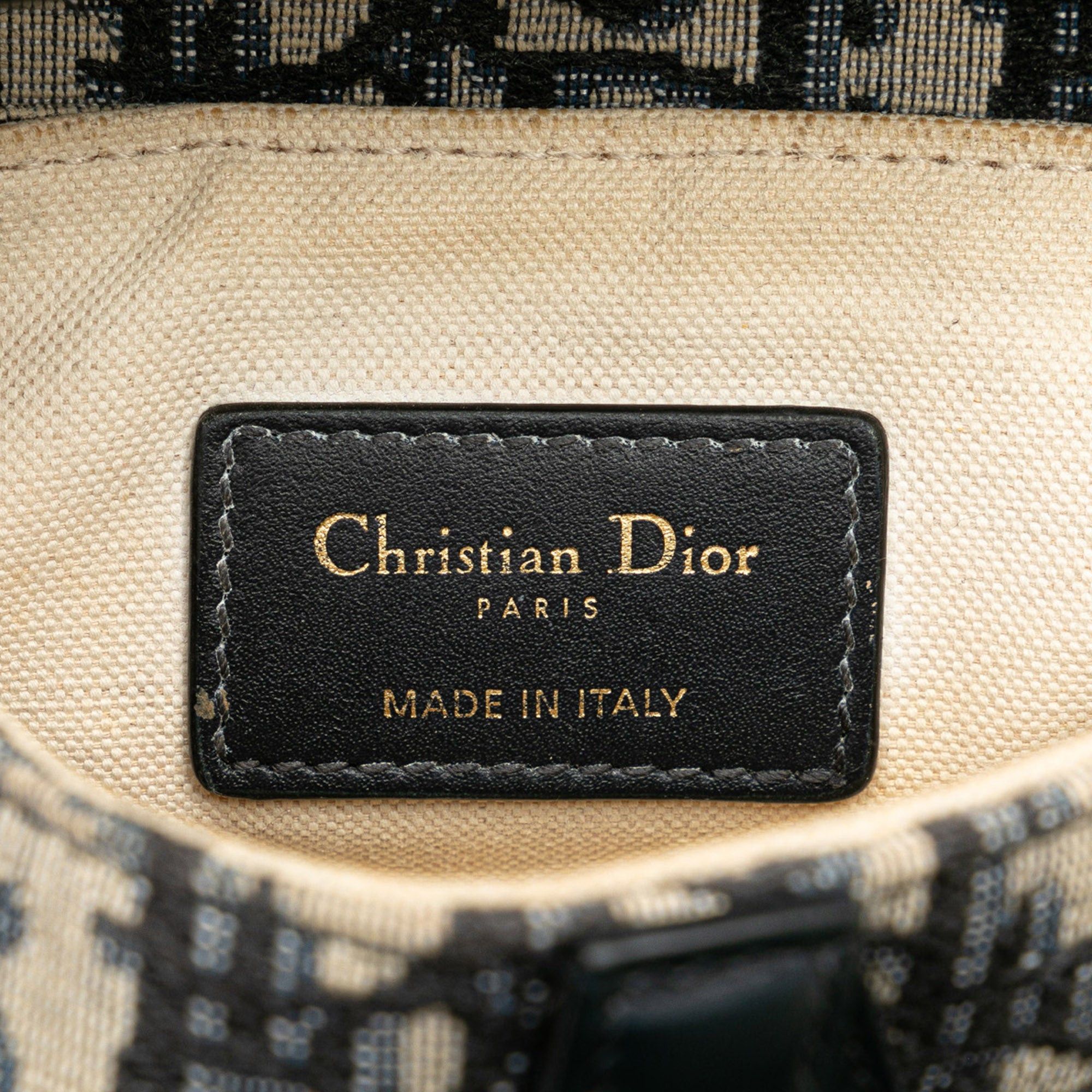 Dior Dior Mini Oblique Canvas Saddle Blue Size ONE SIZE - 5 Thumbnail