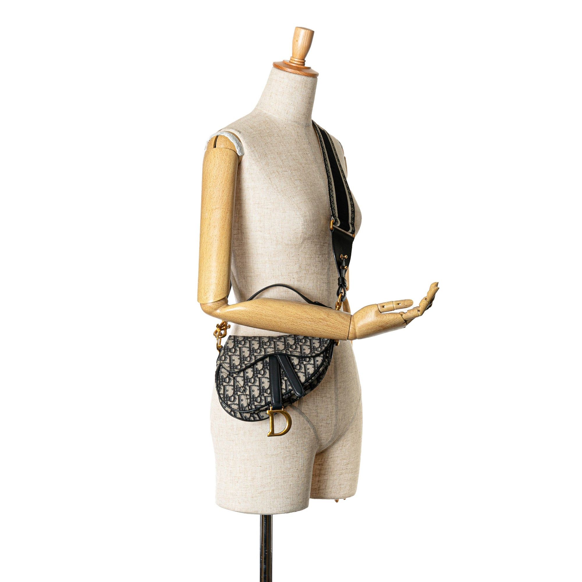 Dior Dior Mini Oblique Canvas Saddle Blue Size ONE SIZE - 7 Thumbnail