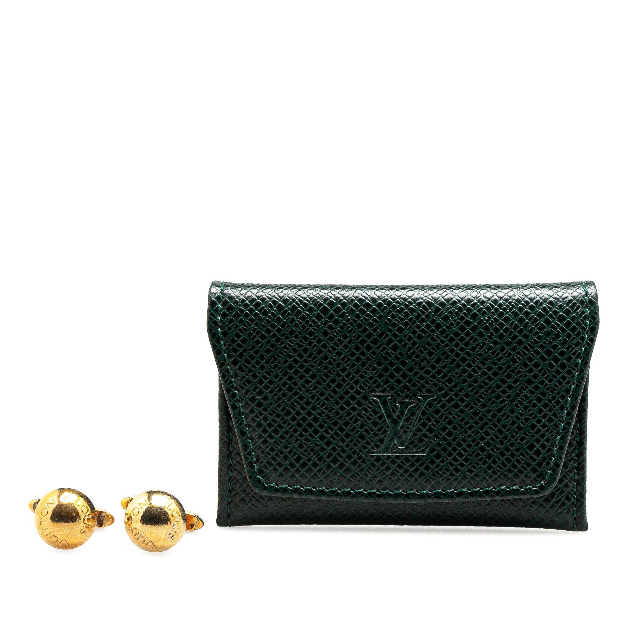 Louis Vuitton Louis Vuitton Gold Plated Clou Rivet Cufflinks Gold Size ONE SIZE - 6 Thumbnail