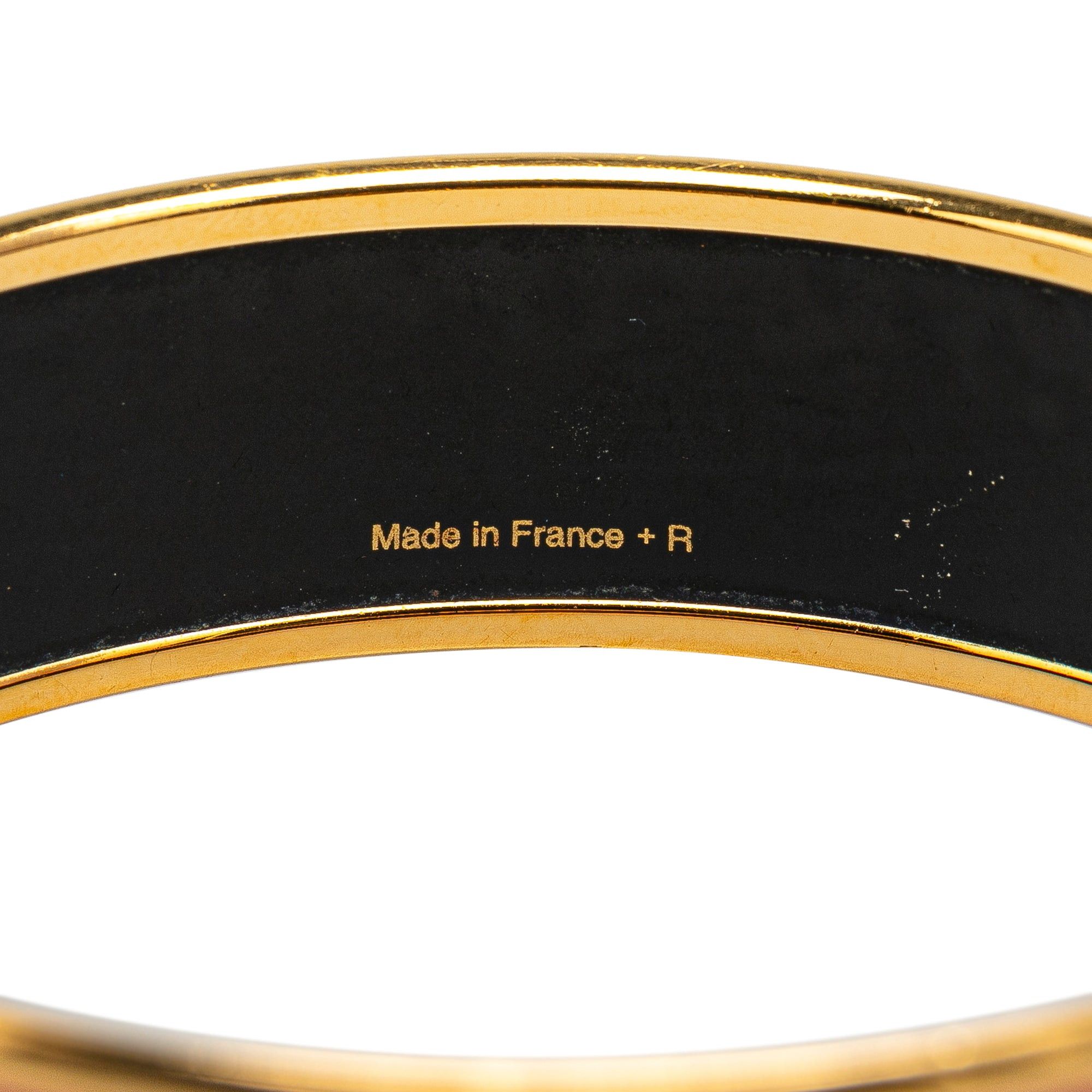 Hermes Hermès Wide Caleche Enamel Bangle 70 Orange Size ONE SIZE - 5 Thumbnail
