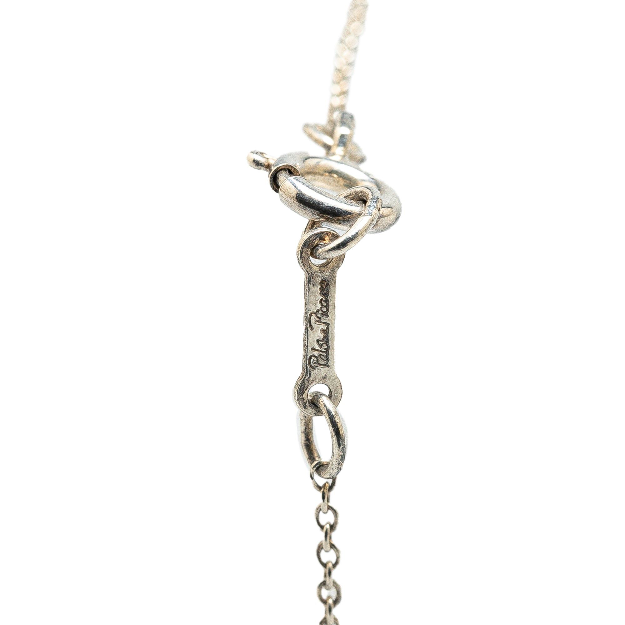 Tiffany & Co. Tiffany Paloma Picasso Sterling Silver Loving Heart Pendant Necklace Silver Size ONE SIZE - 4 Thumbnail