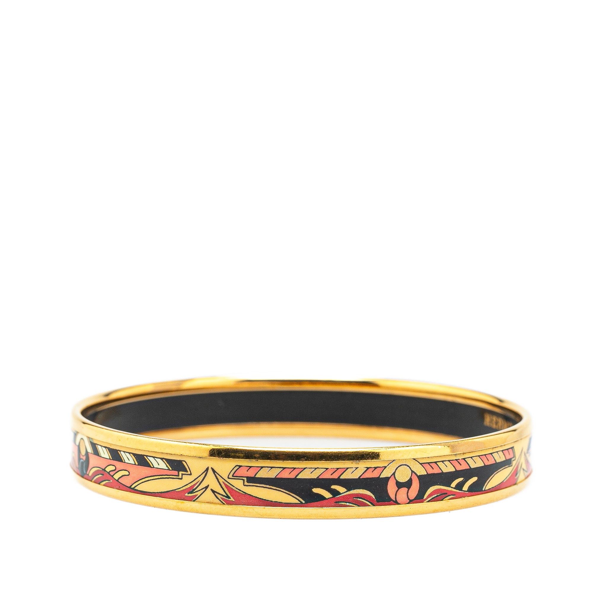 Hermes Hermès Narrow Cloisonne Enamel Bangle 62 Black Size ONE SIZE - 2 Thumbnail