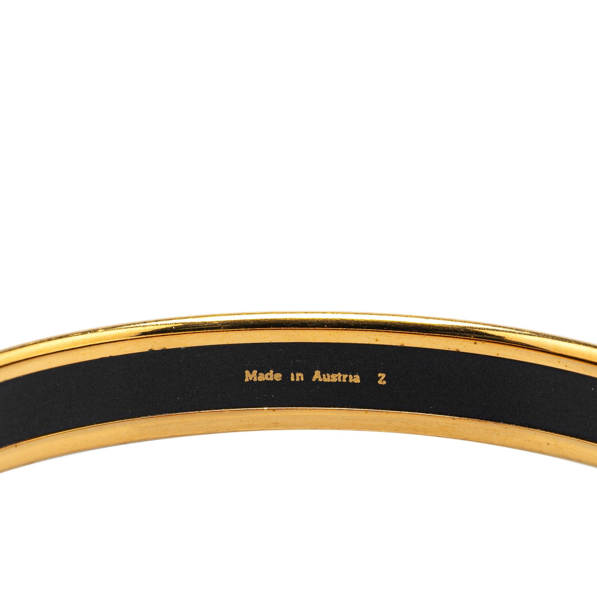 Hermes Hermès Narrow Cloisonne Enamel Bangle 62 Black Size ONE SIZE - 4 Thumbnail