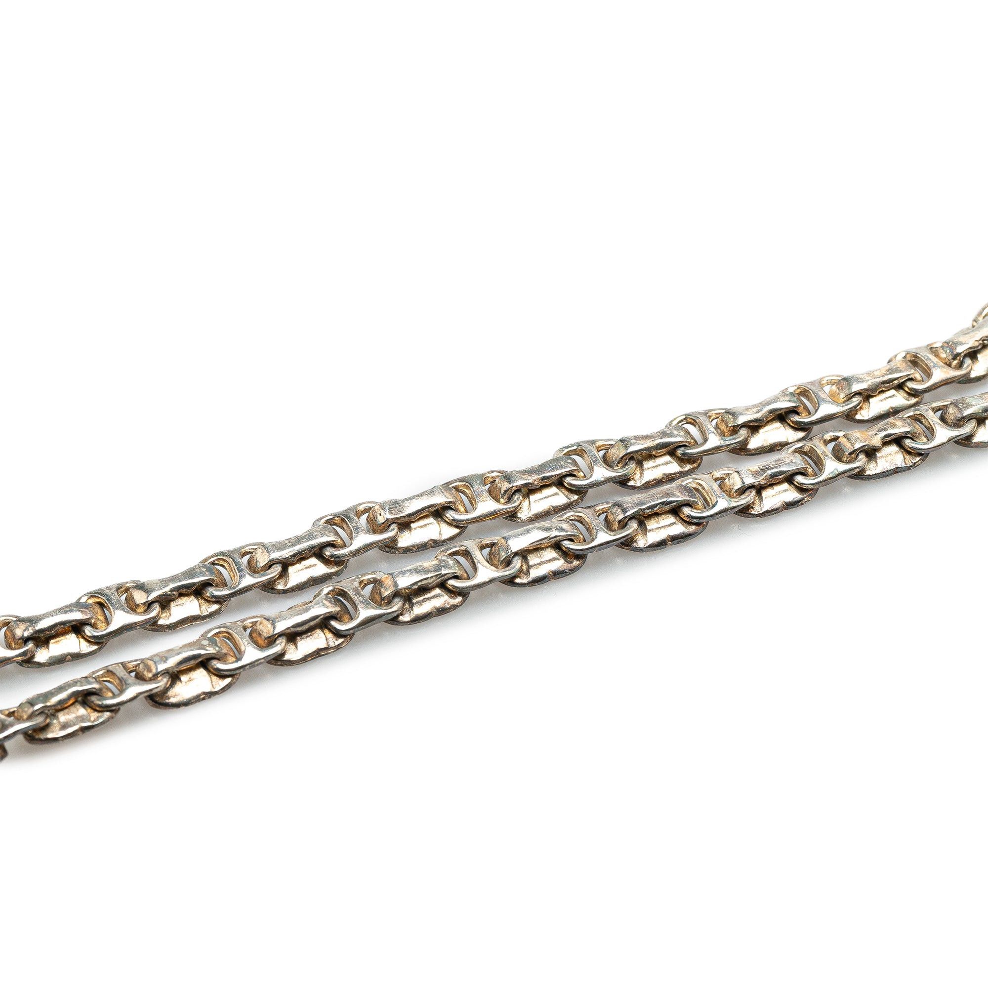 Chanel Chanel Brass Enamel CC Chain Necklace Yellow Size ONE SIZE - 5 Thumbnail
