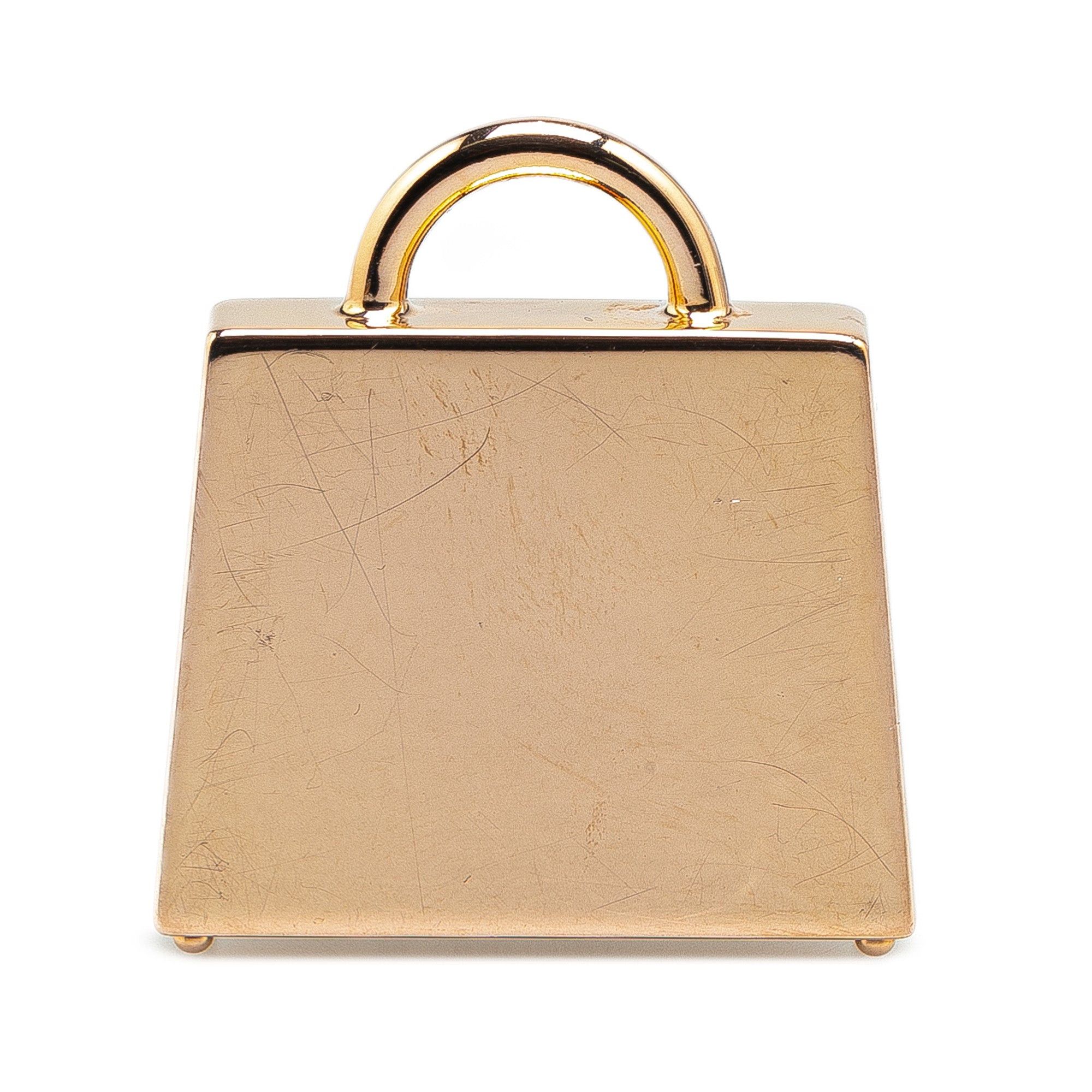 Hermes Curiosite Rose Gold Hardware #322430H71B Hermès Rose Gold Plated Curiosite Kelly Laque H Vibration  main image 2