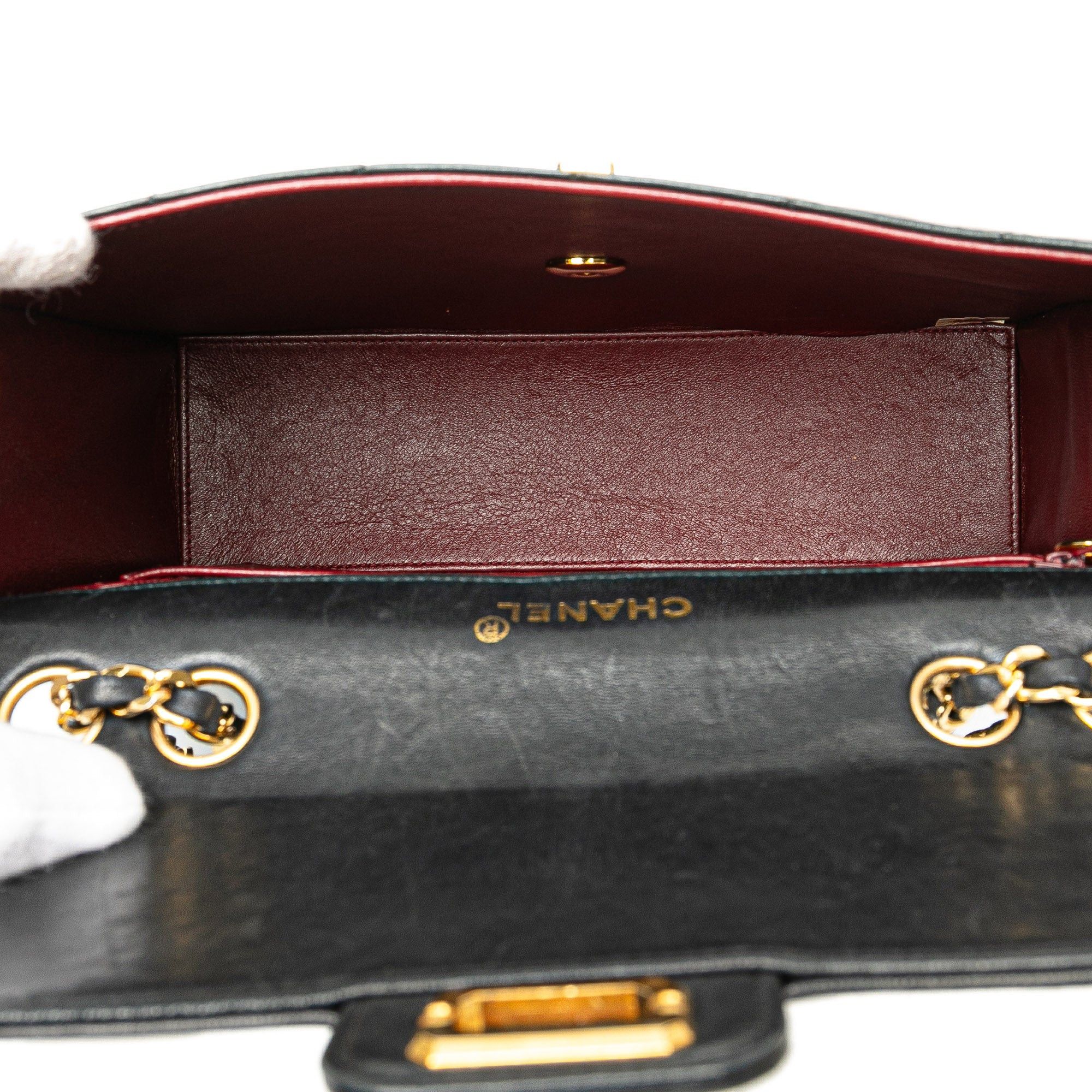 Chanel Chanel Medium Reissue 2.55 Quilted Lambskin Single Flap Black Size ONE SIZE - 4 Thumbnail