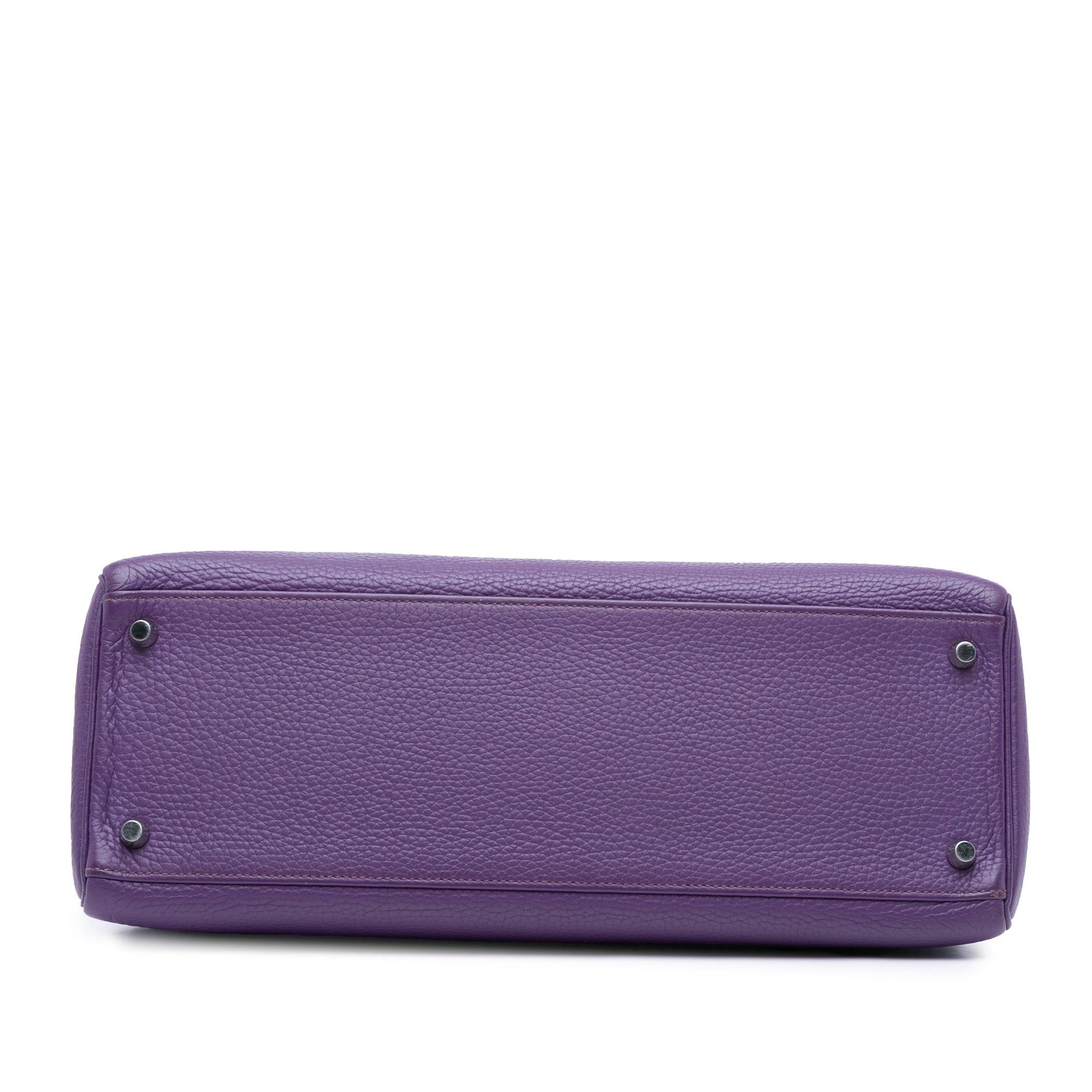 Hermes Hermès Togo Kelly II Retourne 35 Purple Size ONE SIZE - 3 Thumbnail