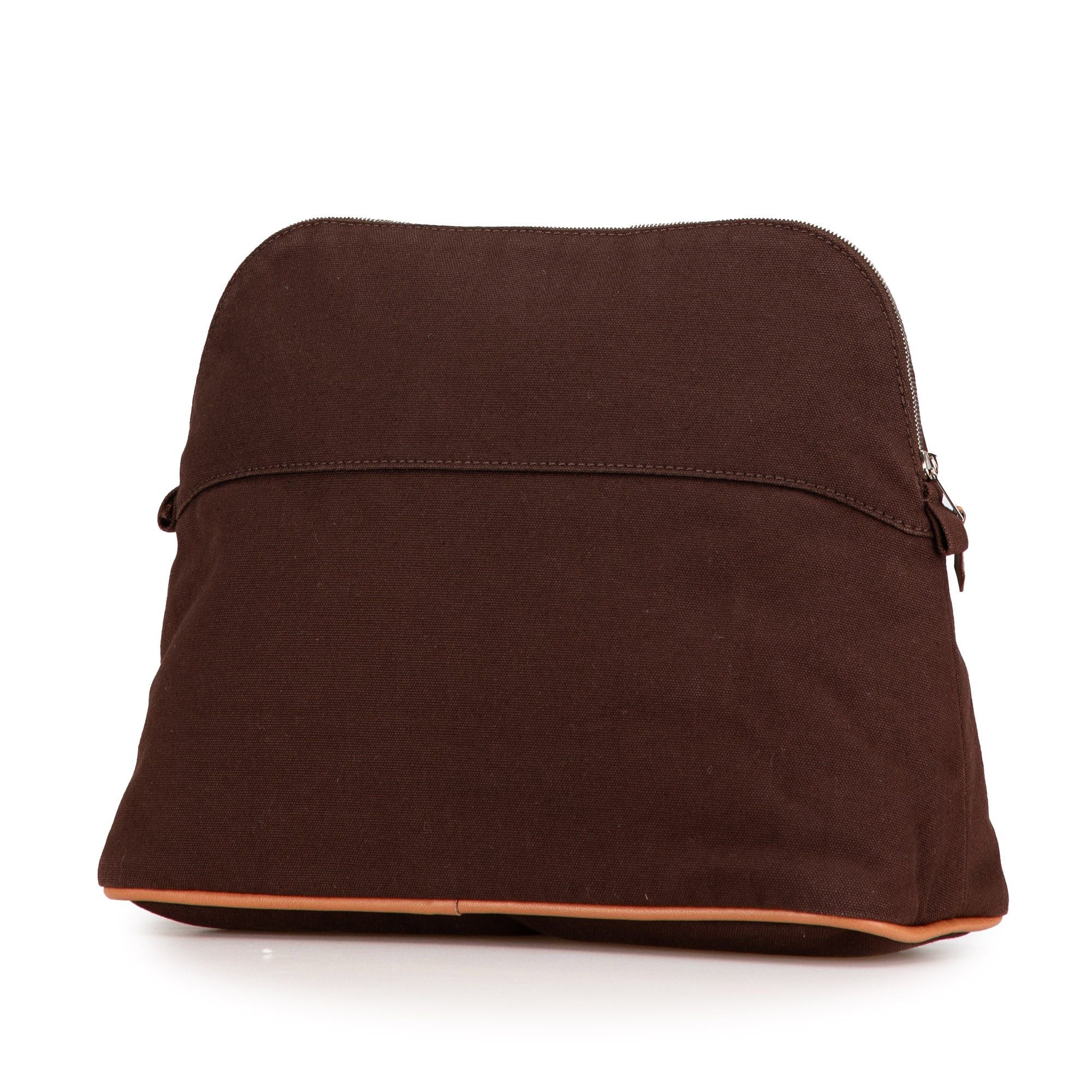 Hermes Hermès Toile Bolide Travel Kit GM Brown Size ONE SIZE - 2 Thumbnail