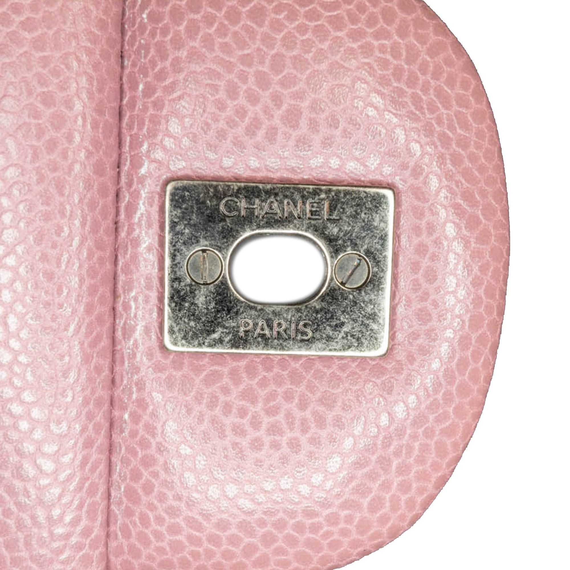 Chanel Chanel Jumbo Classic Caviar Double Flap Pink Size ONE SIZE - 7 Thumbnail