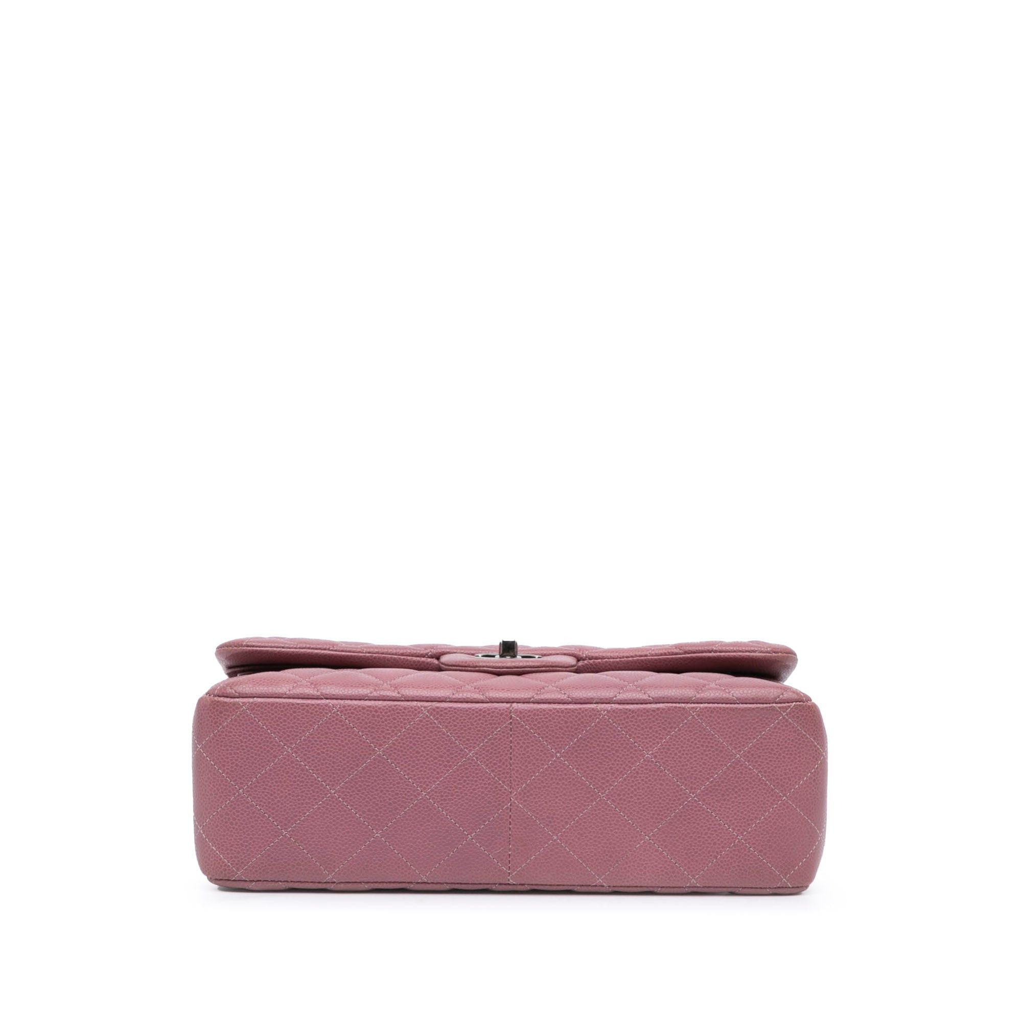 Chanel Chanel Jumbo Classic Caviar Double Flap Pink Size ONE SIZE - 3 Thumbnail
