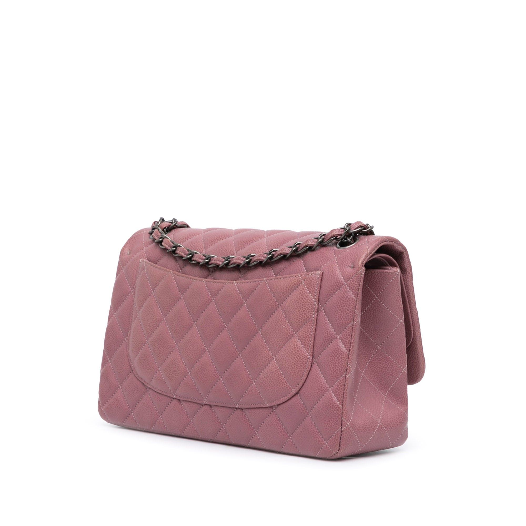 Chanel Chanel Jumbo Classic Caviar Double Flap Pink Size ONE SIZE - 2 Thumbnail