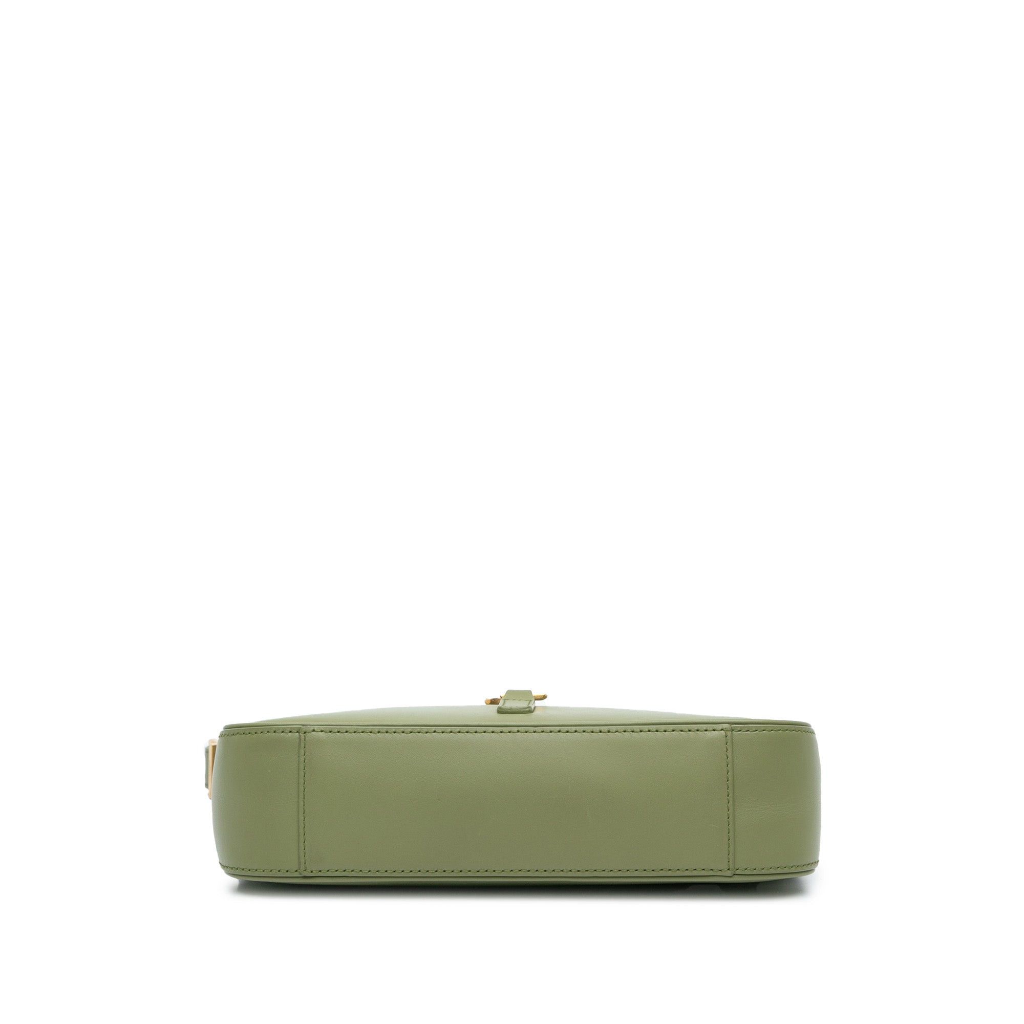 Saint Laurent Paris Saint Laurent Leather Le 5 a 7 Shoulder Bag Green Size ONE SIZE - 3 Thumbnail