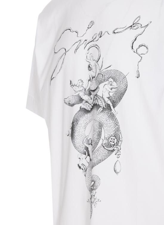 Givenchy GIVENCHY Men T-Shirts BM71MG3YPX 100 White Size US M / EU 48-50 / 2 - 3 Thumbnail