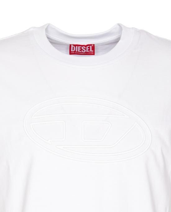 Diesel DIESEL Men T-Shirts A17402 0NJBM100 White Size US L / EU 52-54 / 3 - 4 Thumbnail
