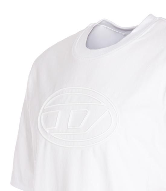 Diesel DIESEL Men T-Shirts A17402 0NJBM100 White Size US XL / EU 56 / 4 - 3 Thumbnail