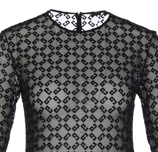 Givenchy GIVENCHY Women Bodysuit Tops BWB03U20H0 008 Black Size S / US 4 / IT 40 - 4 Thumbnail
