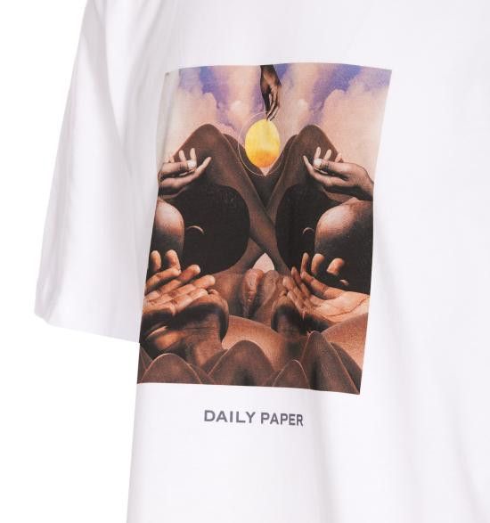 Daily Paper DAILY PAPER Men T-Shirts 2311333 WHITE White Size US M / EU 48-50 / 2 - 3 Thumbnail