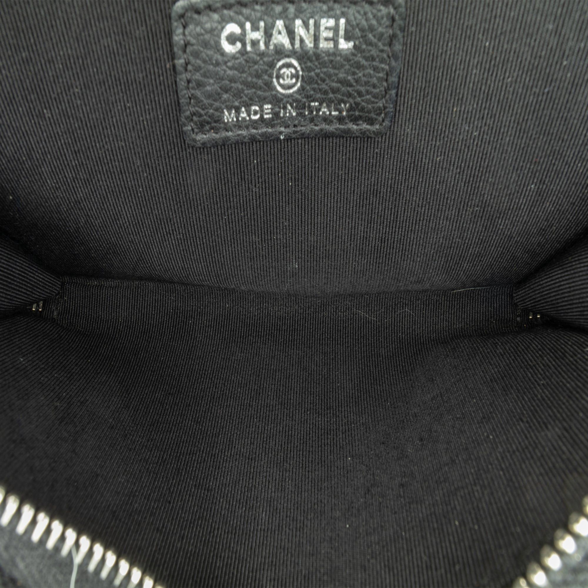 Chanel Chanel Bull Leather Studded Zip Wallet Black Size ONE SIZE - 4 Thumbnail