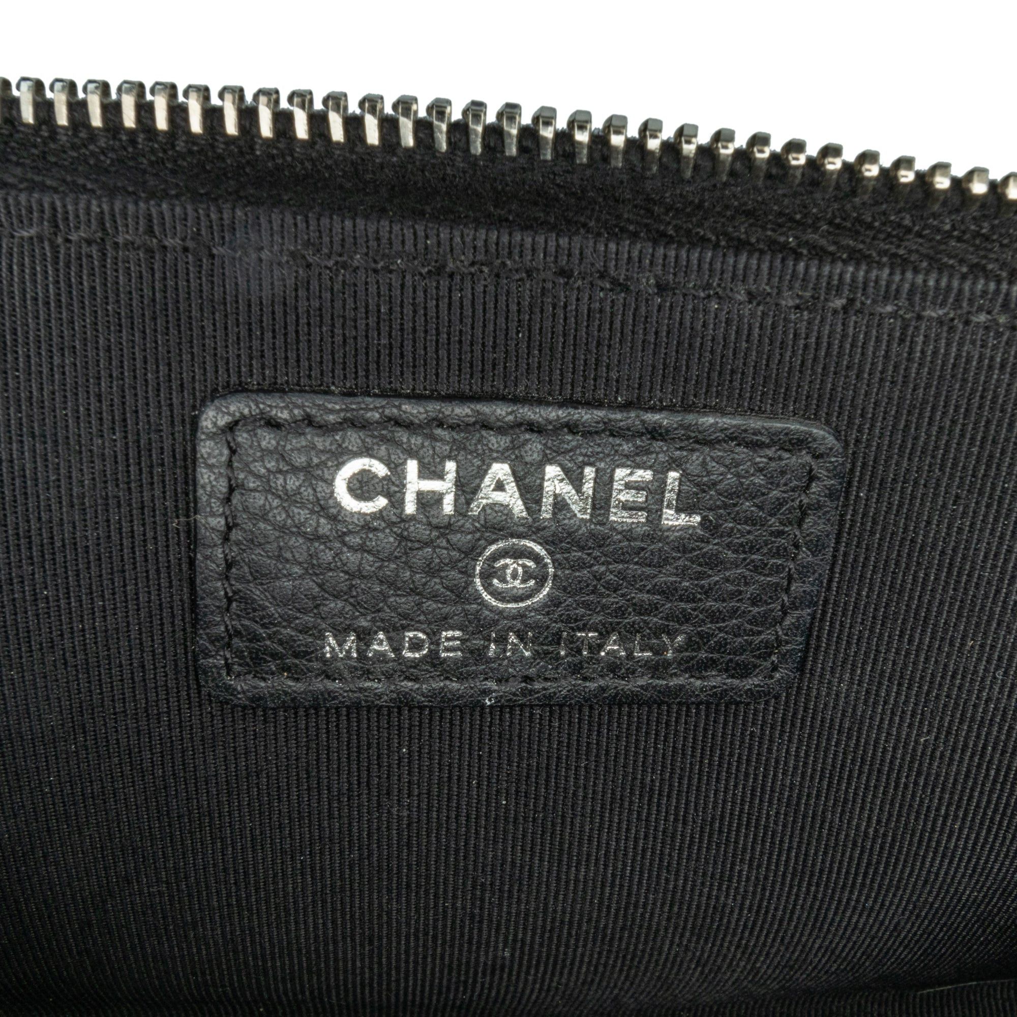 Chanel Chanel Bull Leather Studded Zip Wallet Black Size ONE SIZE - 7 Thumbnail