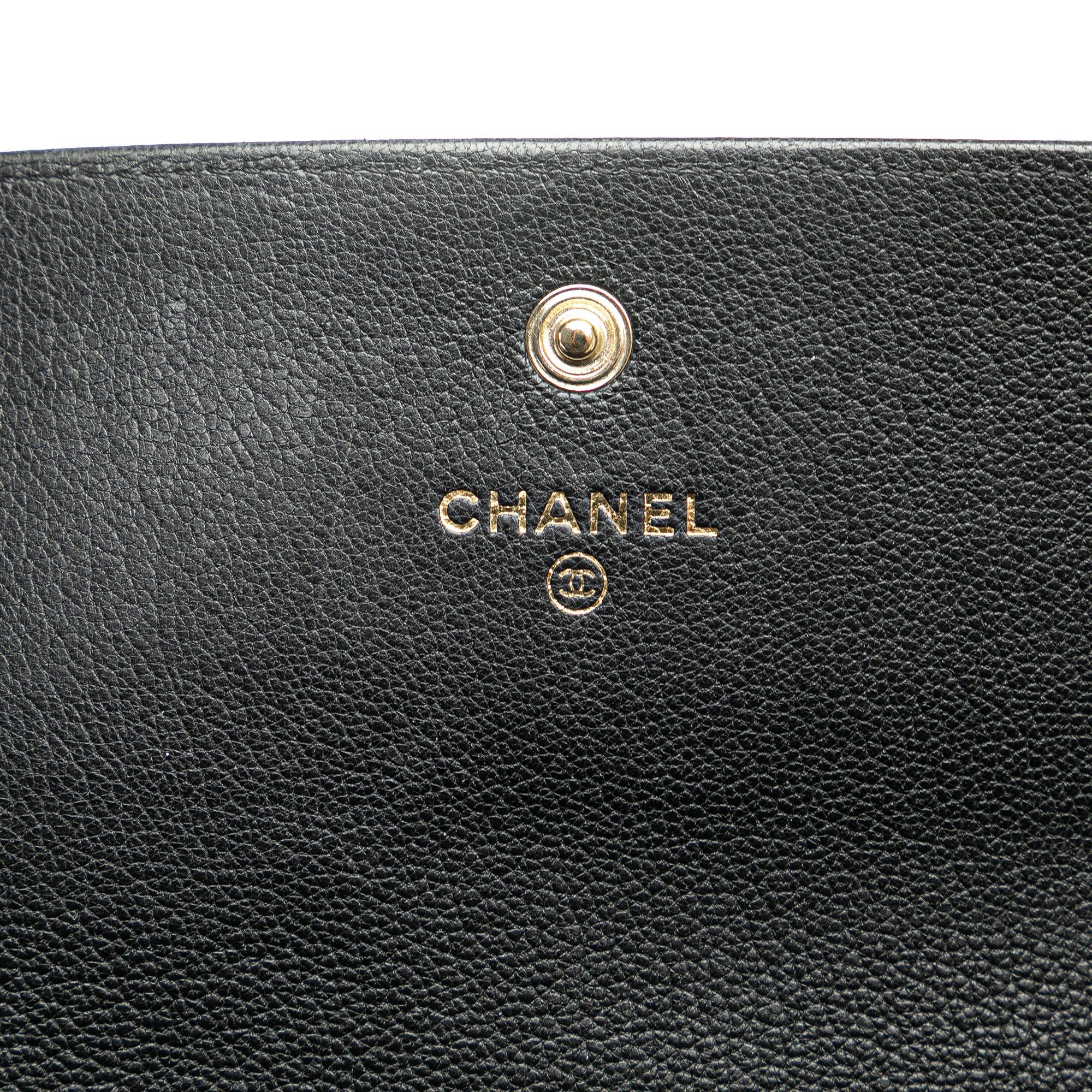 Chanel Chanel CC Calfskin Long Wallet Black Size ONE SIZE - 6 Thumbnail
