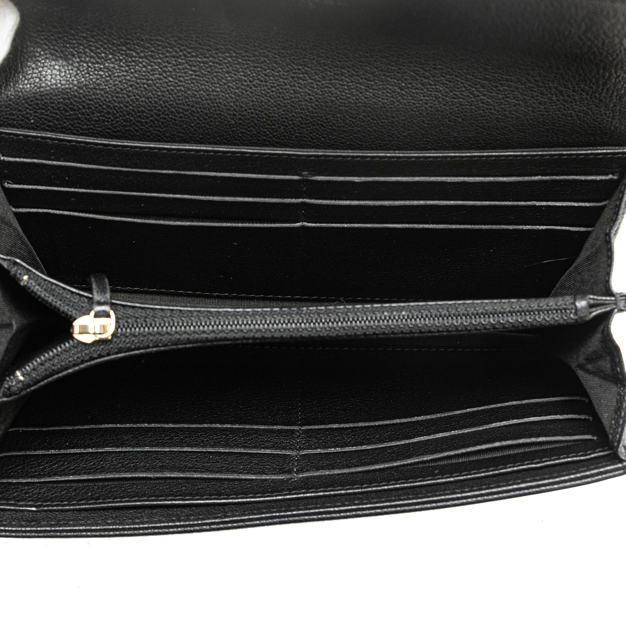 Chanel Chanel CC Calfskin Long Wallet Black Size ONE SIZE - 4 Thumbnail