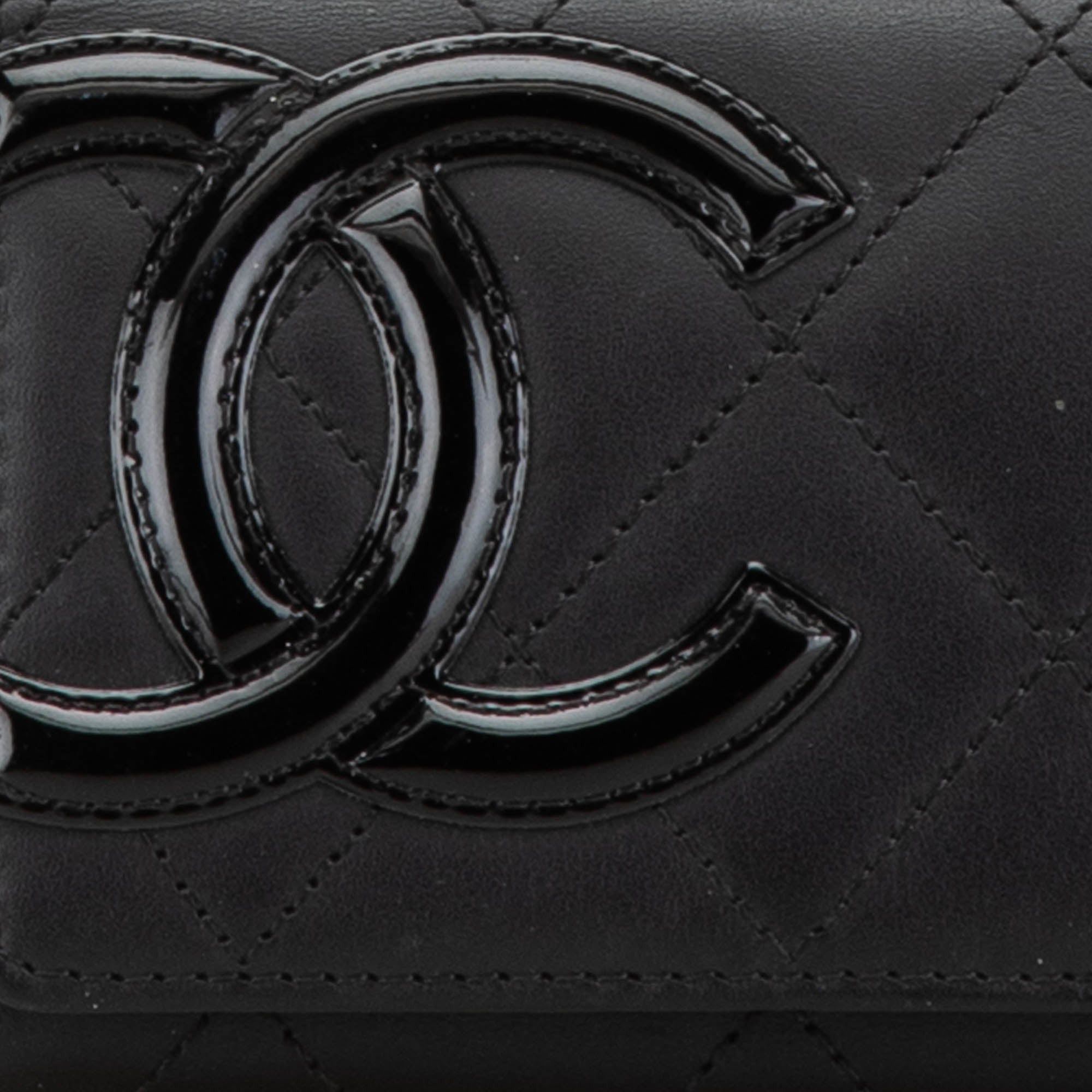 Chanel Chanel Lambskin Cambon Ligne Card Holder Black Size ONE SIZE - 8 Thumbnail