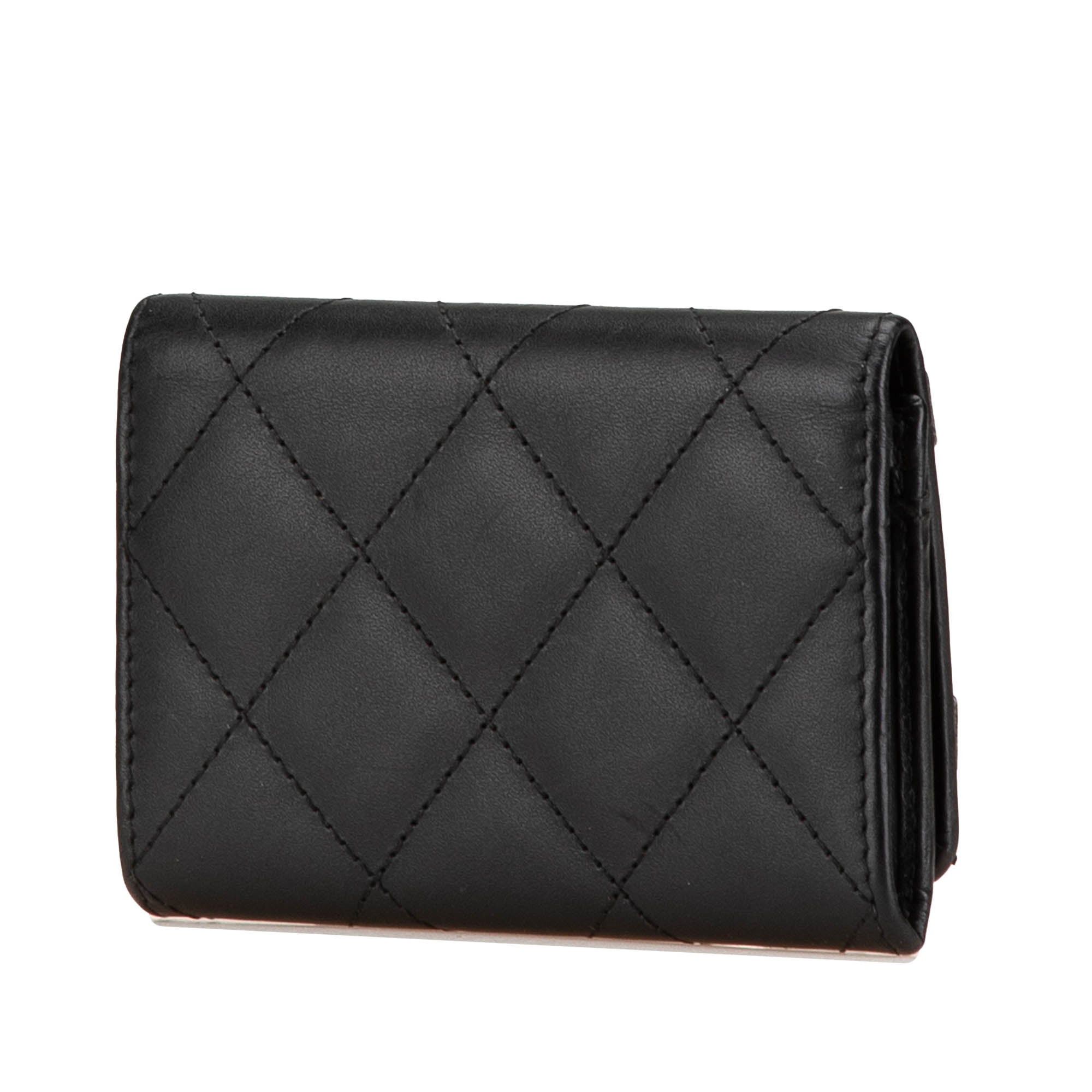 Chanel Chanel Lambskin Cambon Ligne Card Holder Black Size ONE SIZE - 2 Thumbnail