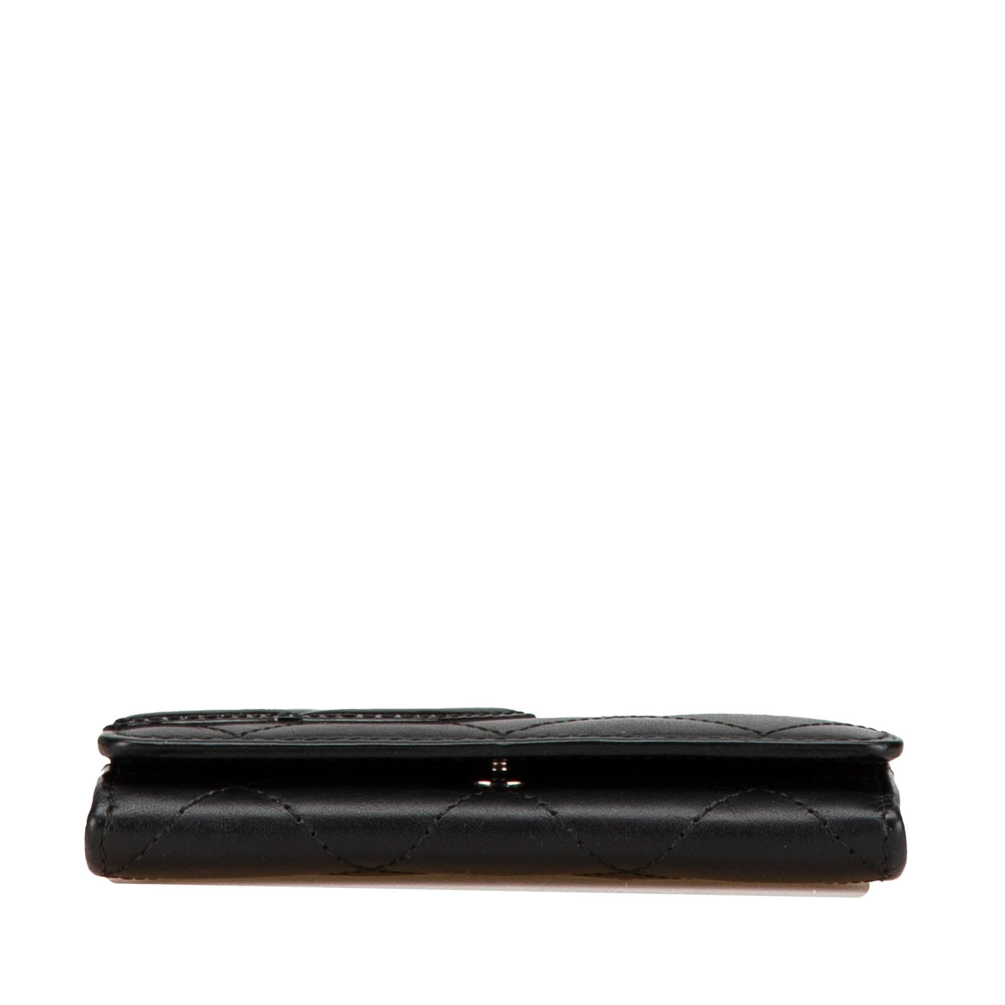 Chanel Chanel Lambskin Cambon Ligne Card Holder Black Size ONE SIZE - 3 Thumbnail