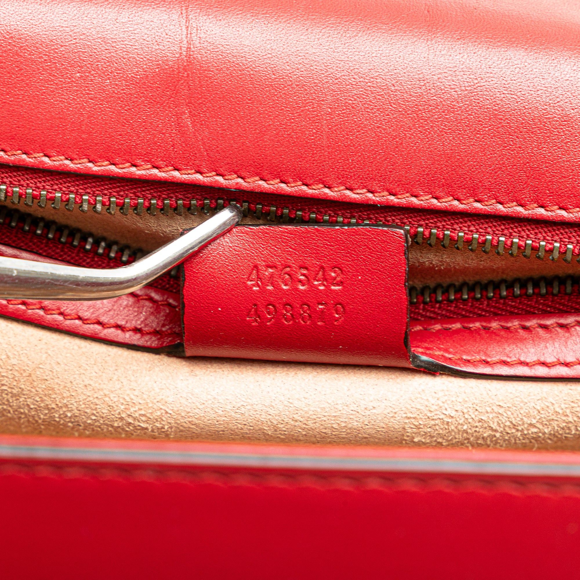 Gucci Gucci Medium Queen Margaret Flap Shoulder Bag Red Size ONE SIZE - 6 Thumbnail