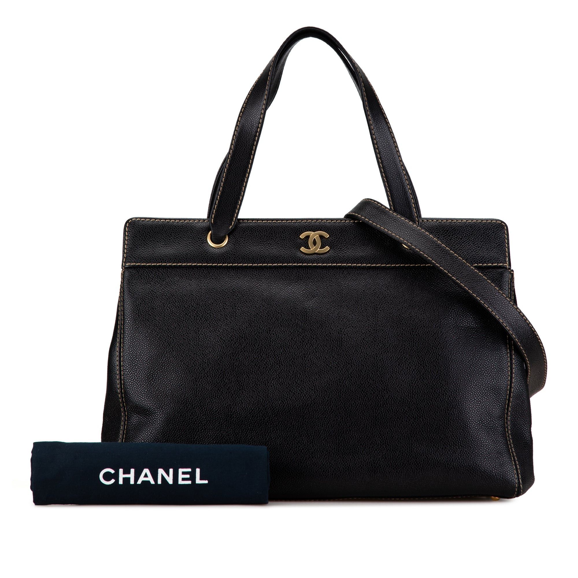 Chanel Chanel Caviar Executive Satchel Black Size ONE SIZE - 8 Thumbnail