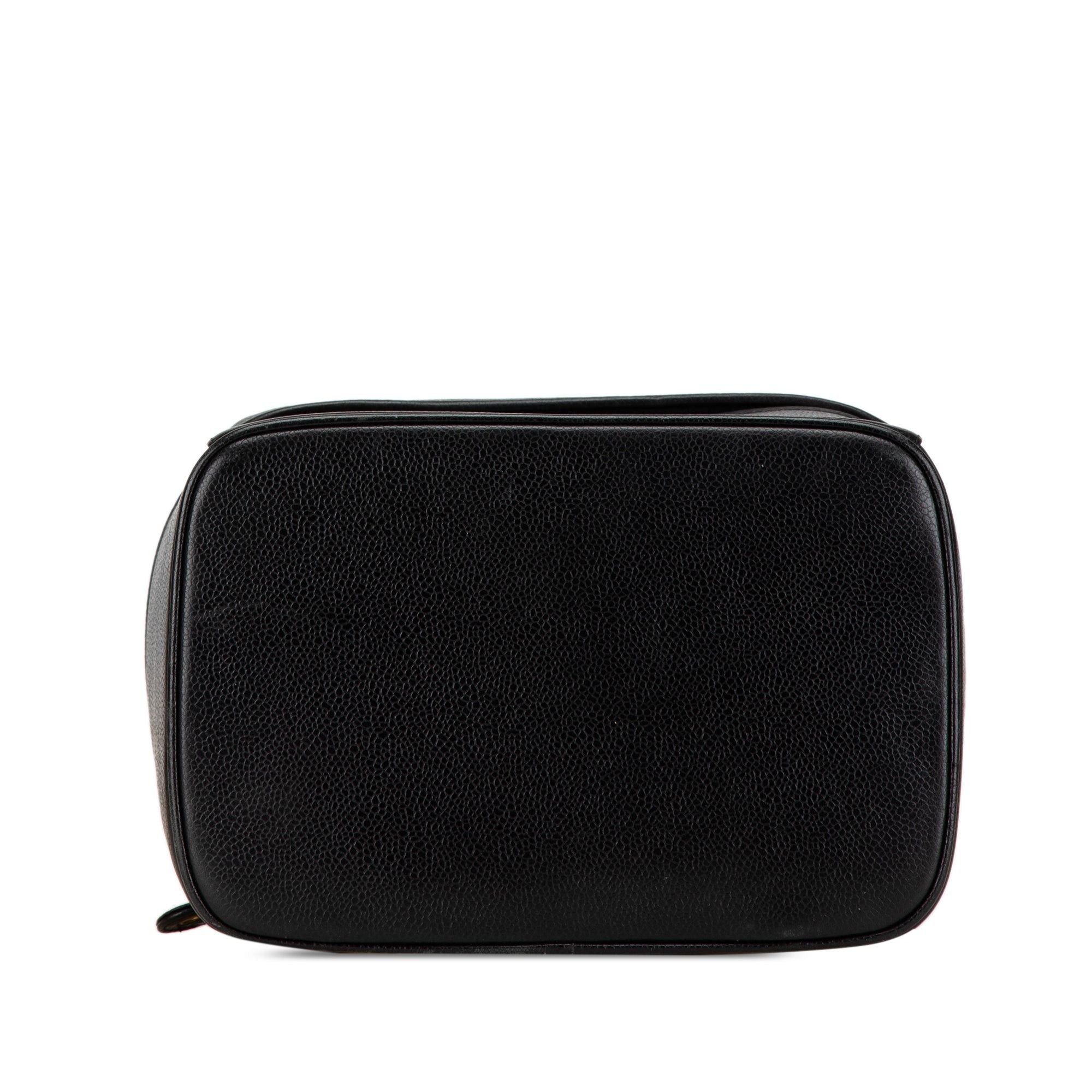 Chanel Chanel CC Caviar Vanity Train Case Black Size ONE SIZE - 3 Thumbnail
