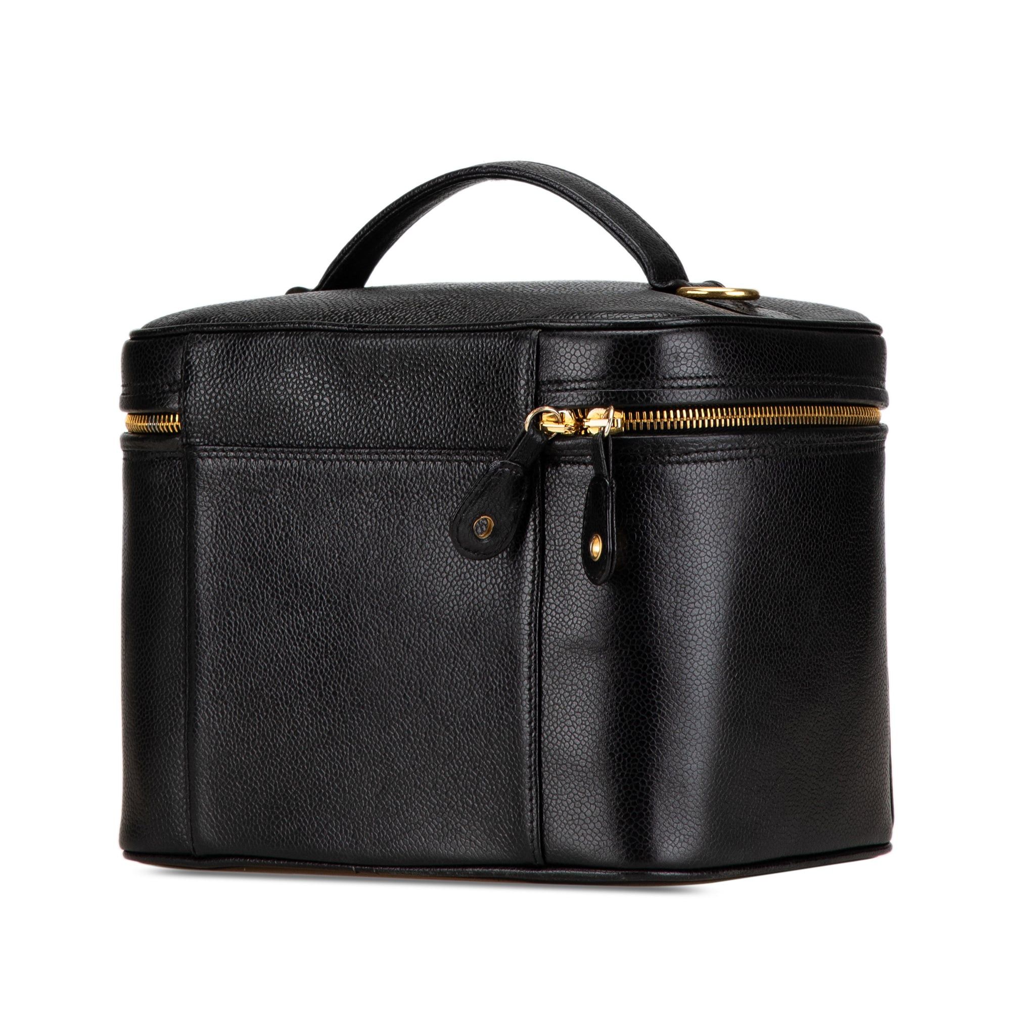Chanel Chanel CC Caviar Vanity Train Case Black Size ONE SIZE - 2 Thumbnail