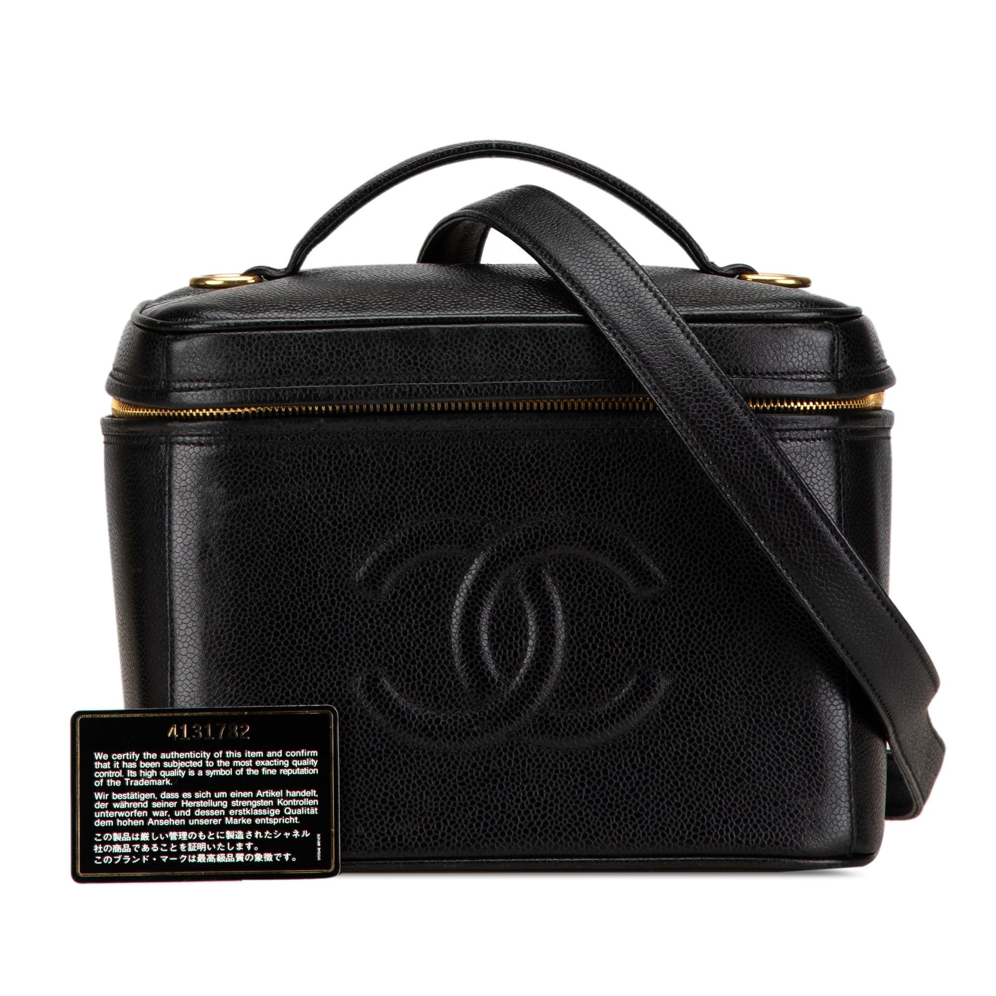 Chanel Chanel CC Caviar Vanity Train Case Black Size ONE SIZE - 8 Thumbnail
