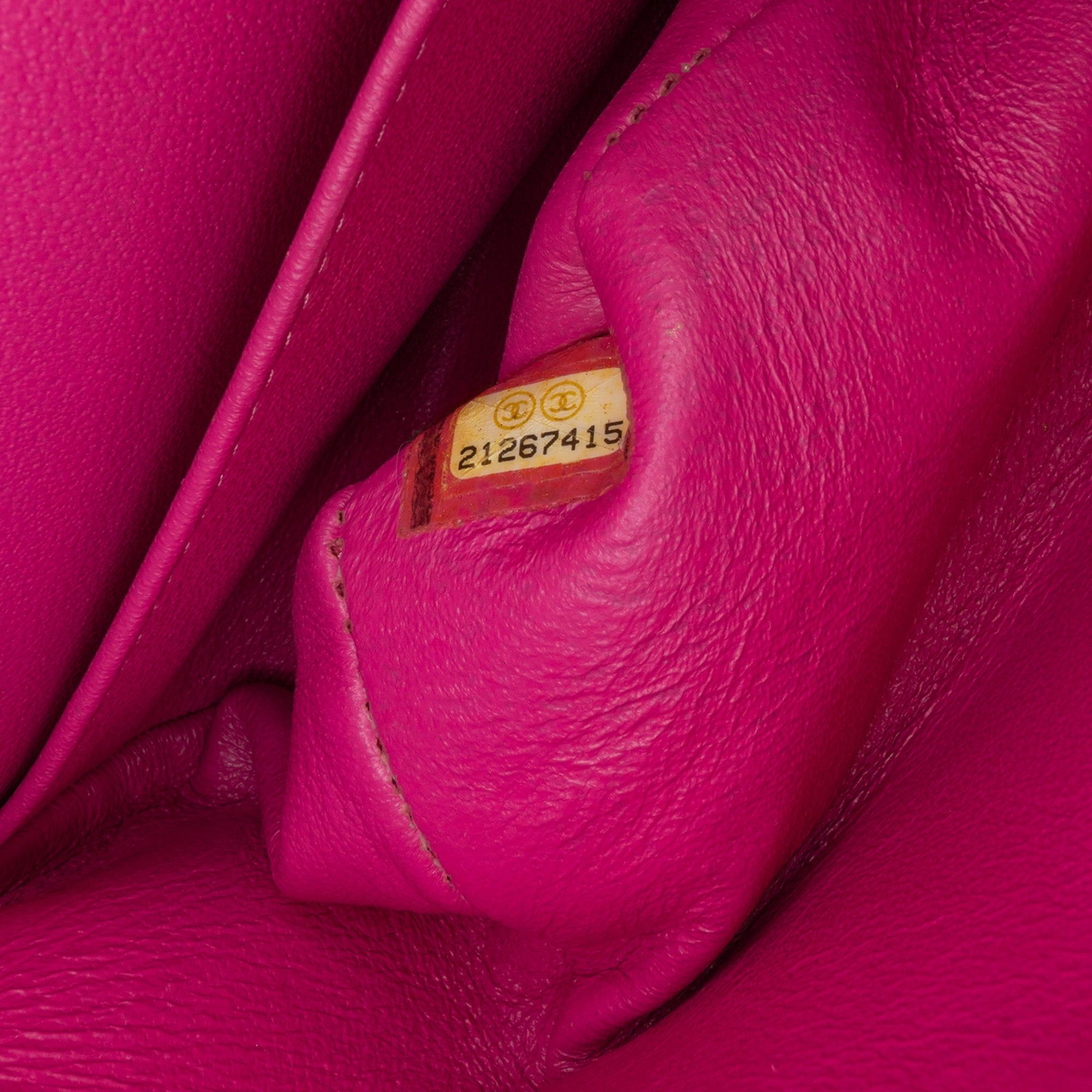 Chanel Chanel Medium Classic Chevron Lambskin Double Flap Pink Size ONE SIZE - 6 Thumbnail