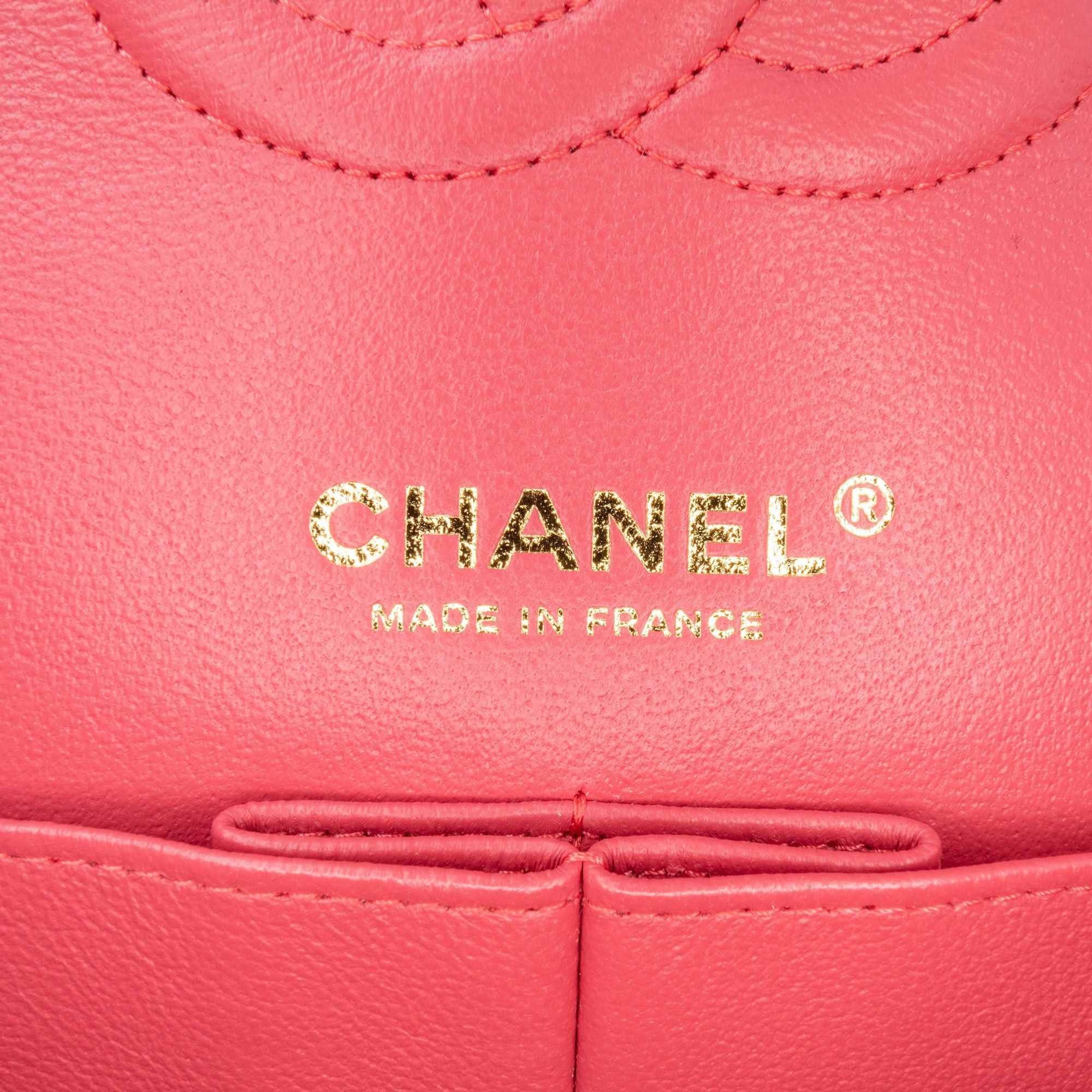 Chanel Chanel Medium Classic Chevron Lambskin Double Flap Pink Size ONE SIZE - 7 Thumbnail