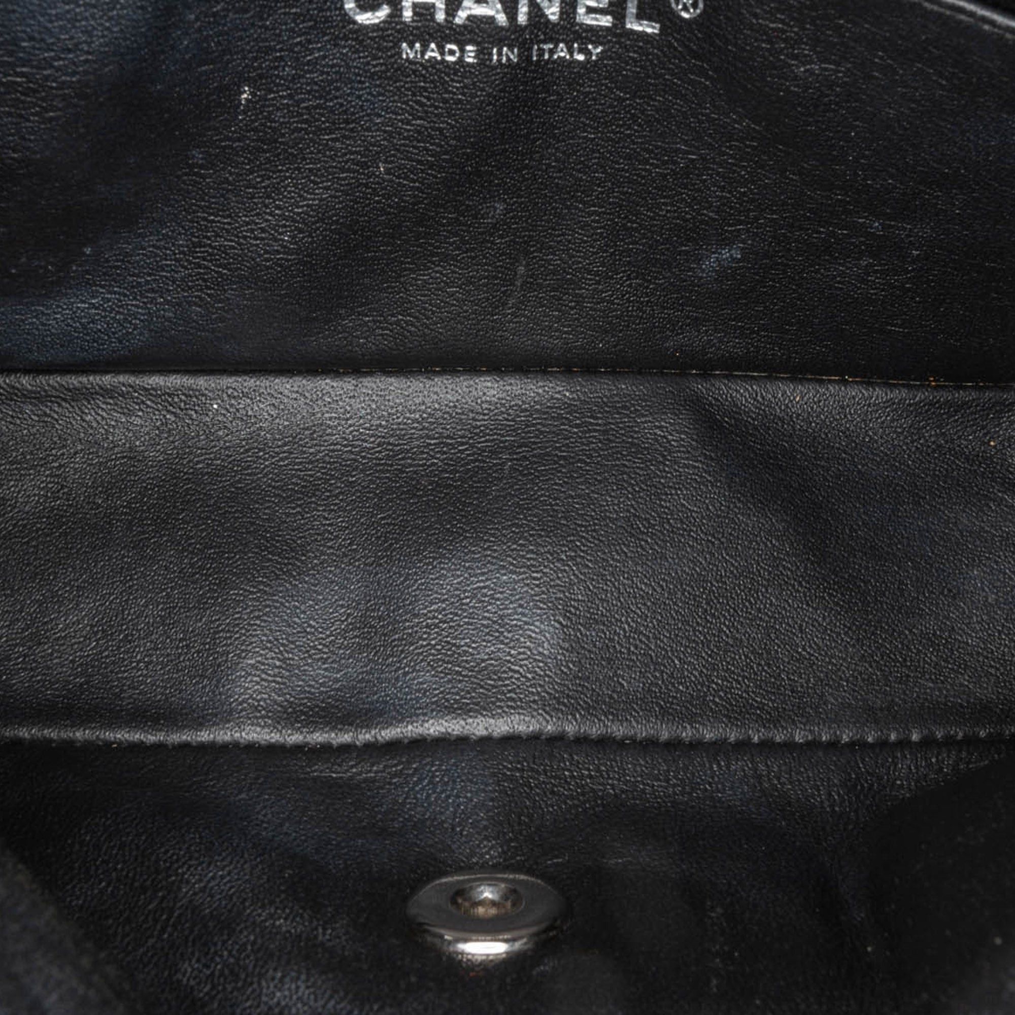 Chanel Chanel Mini Rectangular Classic Chevron Patent Single Flap Black Size ONE SIZE - 4 Thumbnail