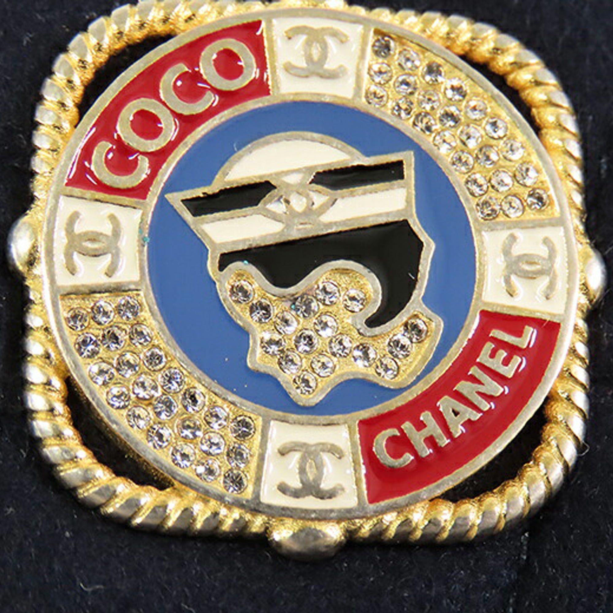 Chanel Chanel Mini Rectangular Classic Jersey Sailor Single Flap Blue Size ONE SIZE - 7 Thumbnail
