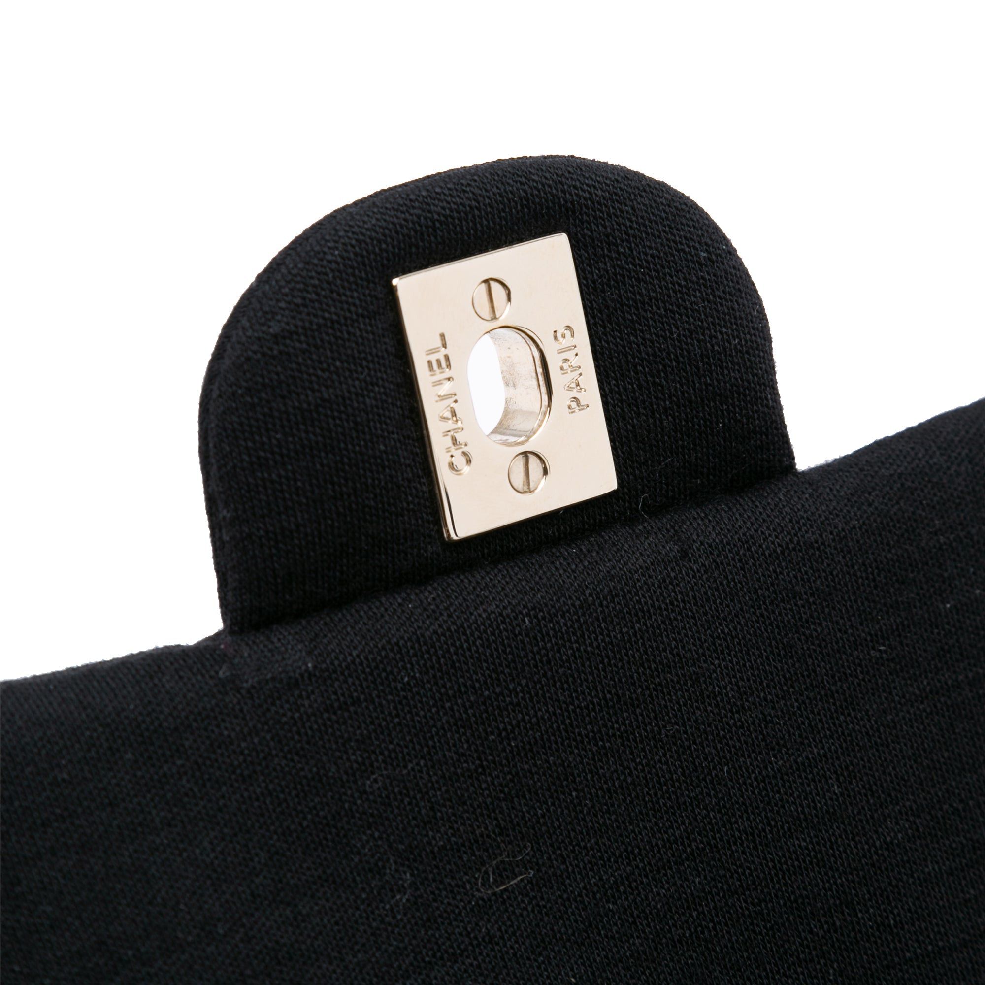 Chanel Chanel Mini Rectangular Classic Jersey Single Flap Black Size ONE SIZE - 9 Thumbnail