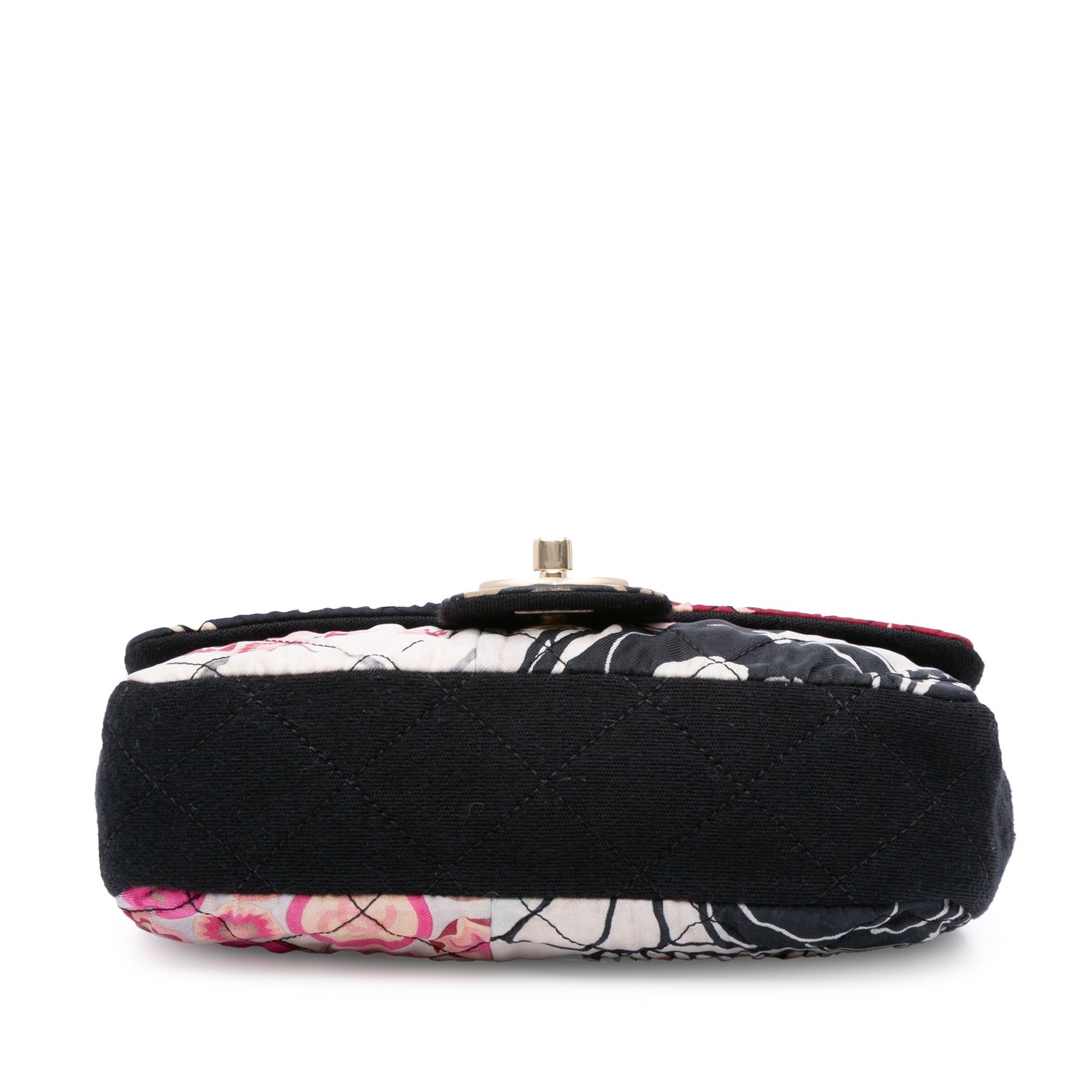 Chanel Chanel Mini Rectangular Printed Nylon and Jersey Patchwork Single Flap Multi Size ONE SIZE - 3 Thumbnail