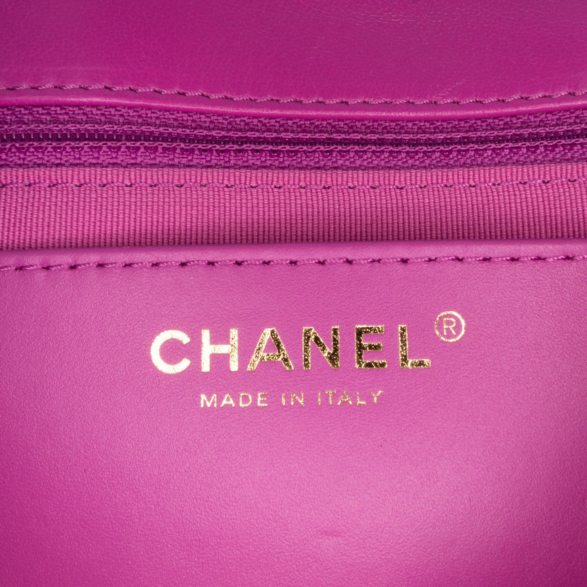Chanel Chanel Small Quilted Lambskin Pillow Crush Flap Purple Size ONE SIZE - 5 Thumbnail