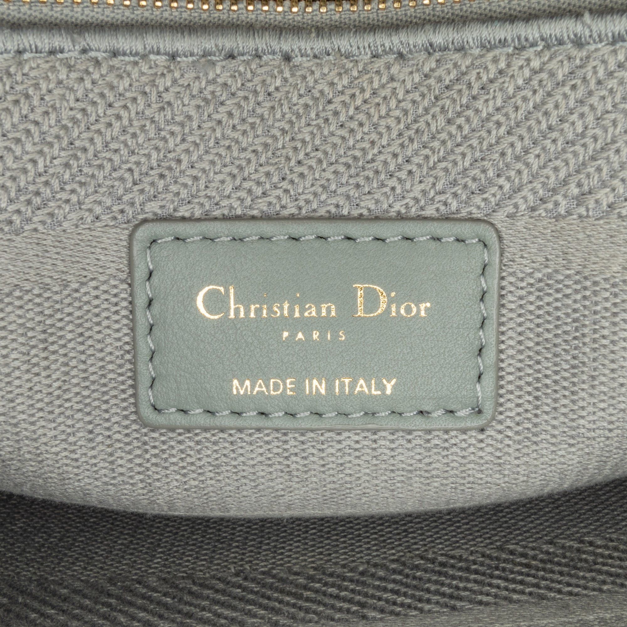 Dior Dior Large Cannage Lady D-Lite Gray Size ONE SIZE - 8 Thumbnail